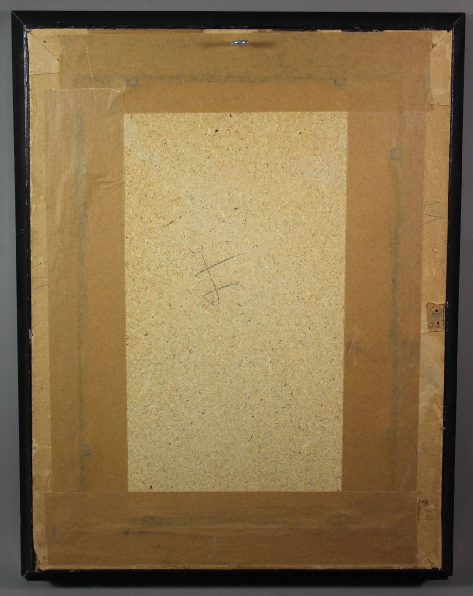 moderne Komposition, monogrammiert "C.C.1973", Mischtechnik, gerahmt/Glas, RG 38,5 x 29,5cm, - Image 4 of 4