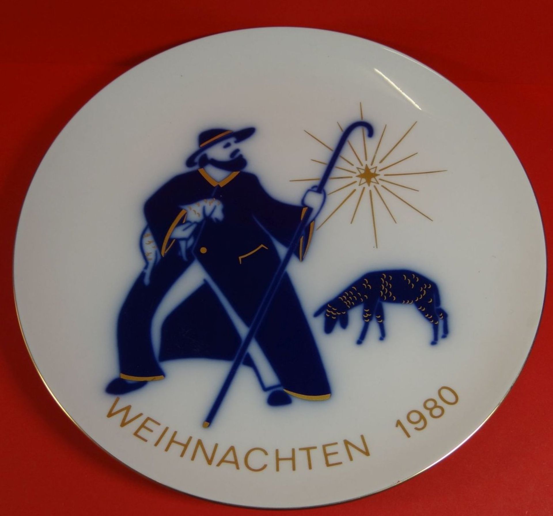 Weihnachtsteller 1980 "KPM" Berlin, D-24,5 cm