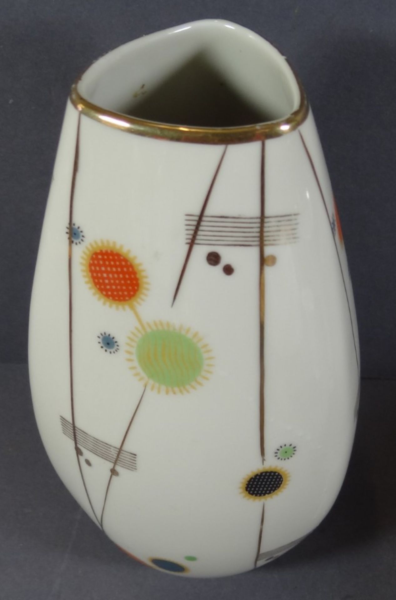 60er Jahre Porzellan-Vase, H-20cm - Image 2 of 3