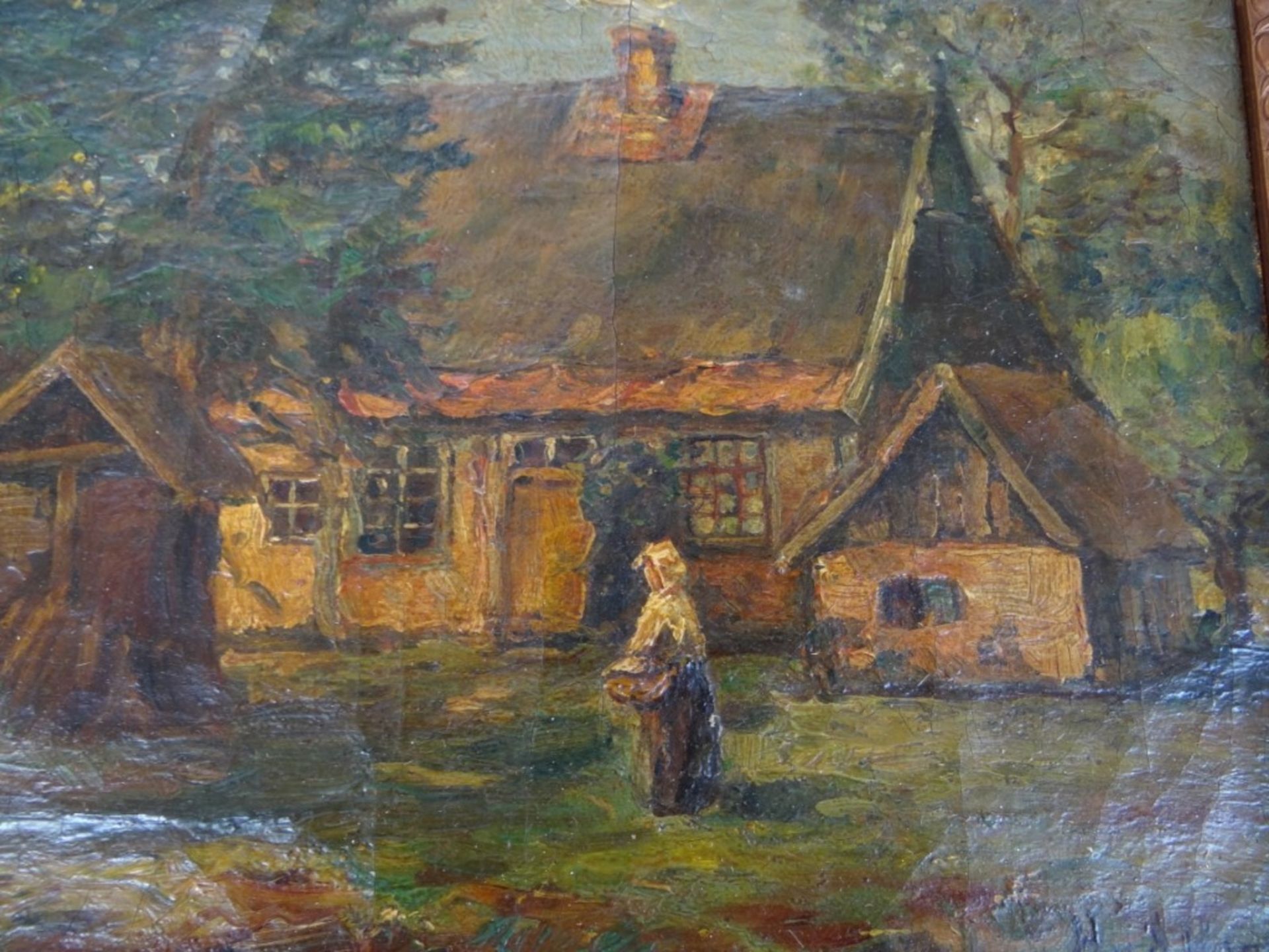 altes Gemälde um 1900, H.v.d. Horst, RG 28x34cm - Bild 4 aus 7