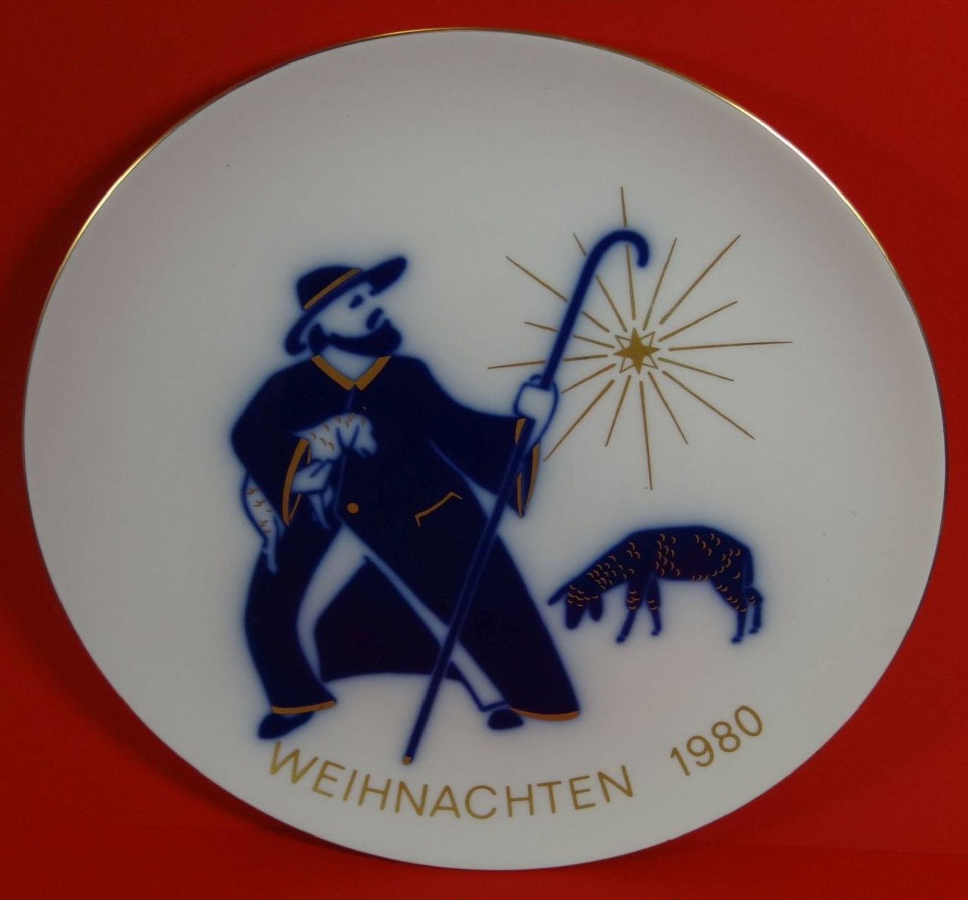 Weihnachtsteller 1980 "KPM" Berlin, D-24,5 cm - Image 2 of 4