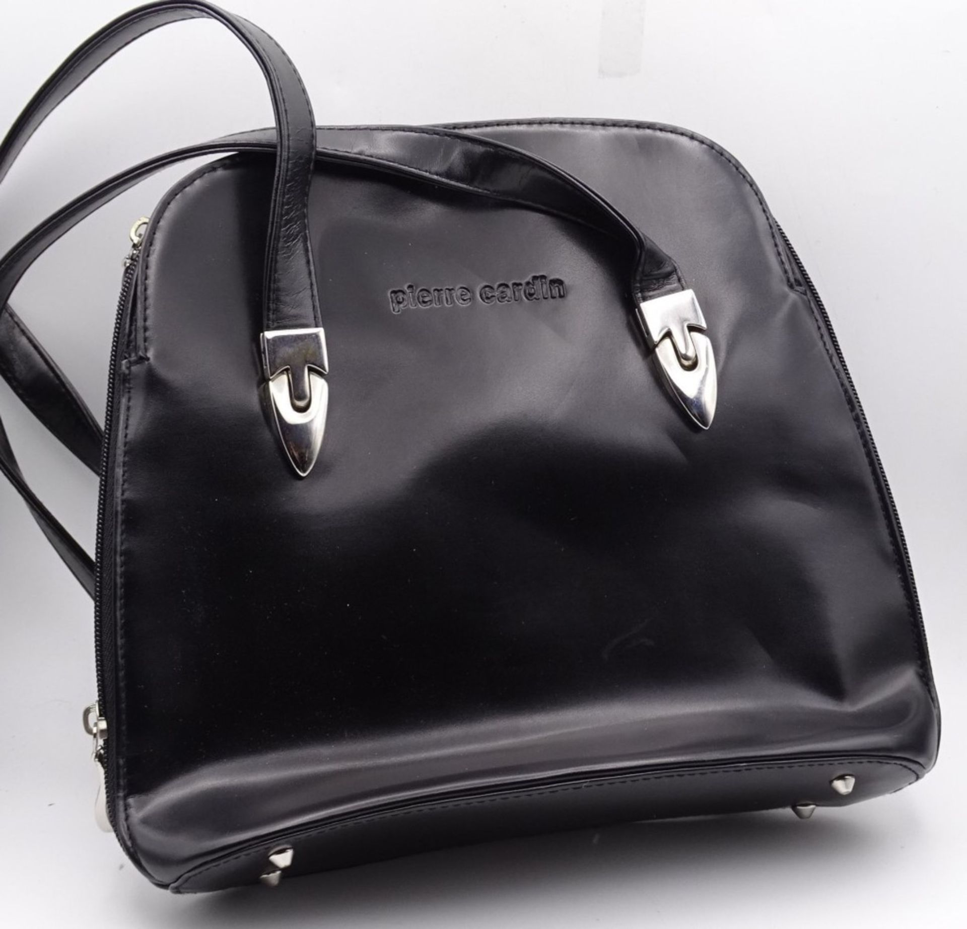 Damentasche "Pierre Cardin",schwarz,guter Zustand, 24 x 28 cm