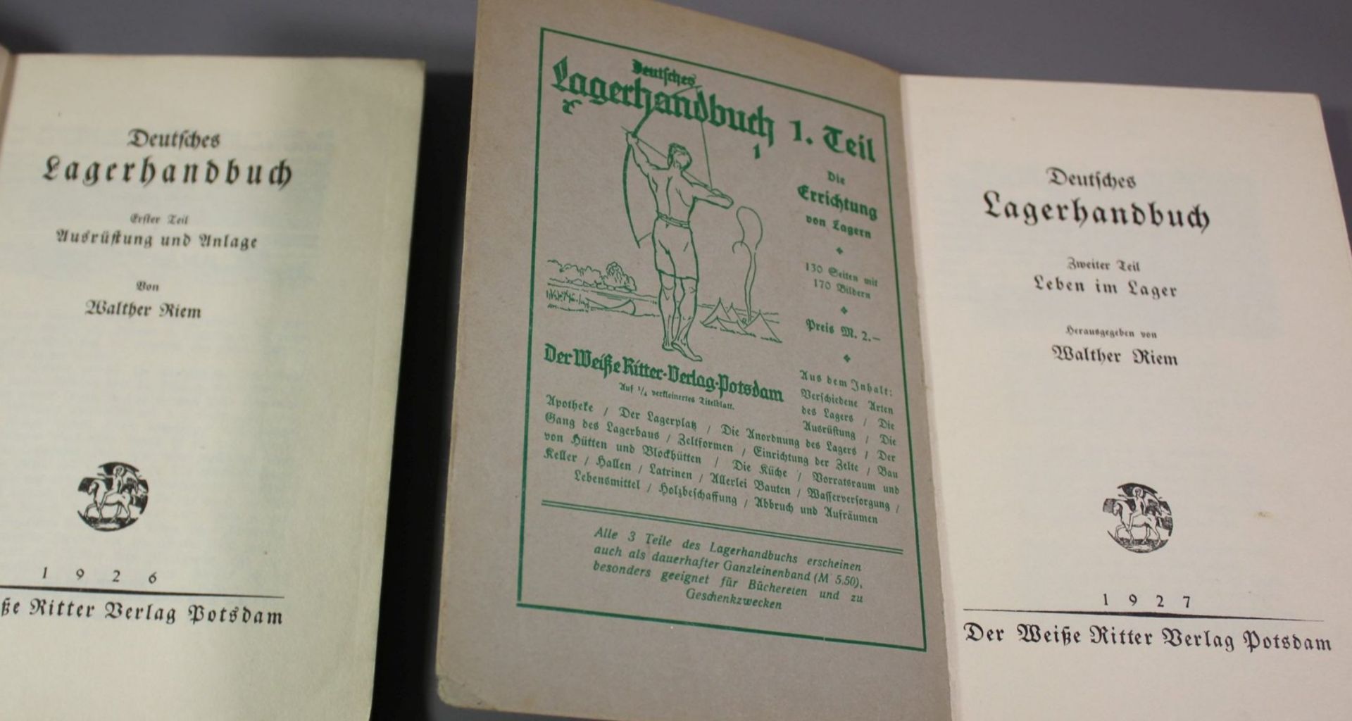 2 Bände, Deutsches Lagerhandbuch, 1926/27, Der weisse Ritter Verlag Potsdam, Paperback. - Image 2 of 4