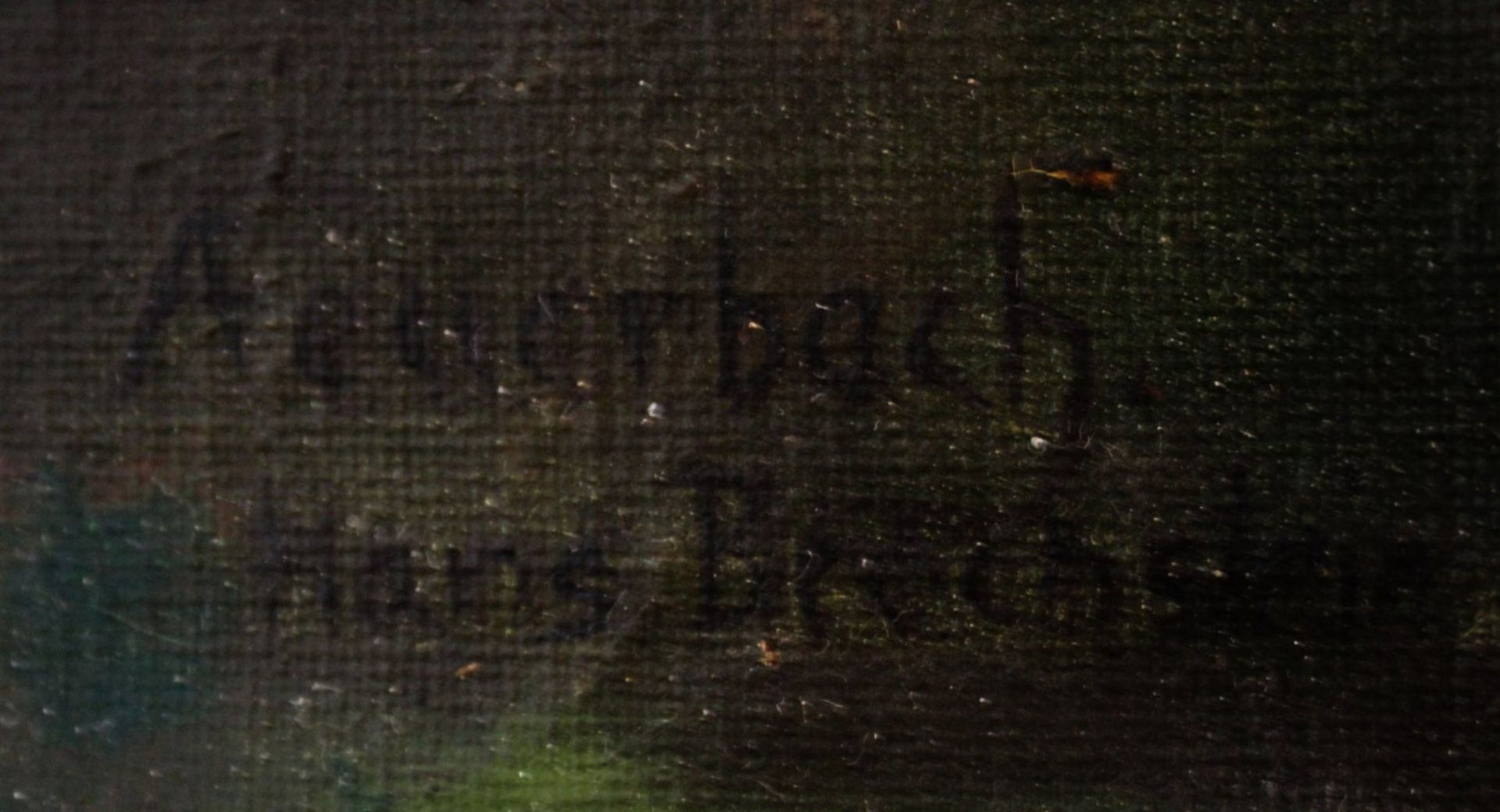 Auerbach/Hans Brechstein, musizierende Kinder, Öl/Leinwand, ungerahmt, 99 x 81cm. - Image 2 of 4