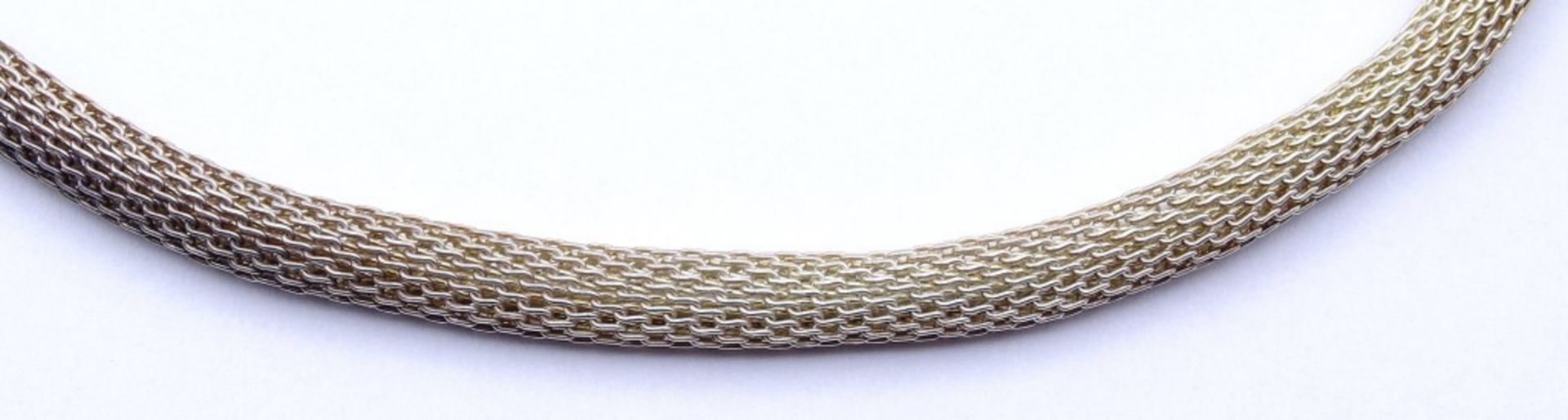 Silber Halskette 925/000 mit Karabiner Verschluss,L. 45cm, 18,9g., - Image 3 of 3