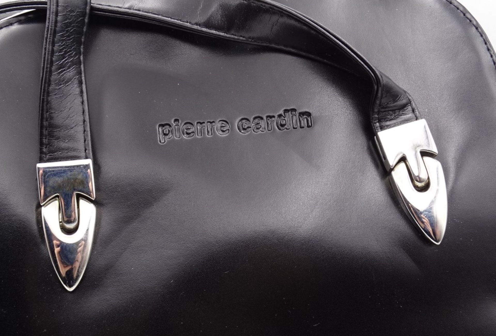 Damentasche "Pierre Cardin",schwarz,guter Zustand, 24 x 28 cm - Image 2 of 4