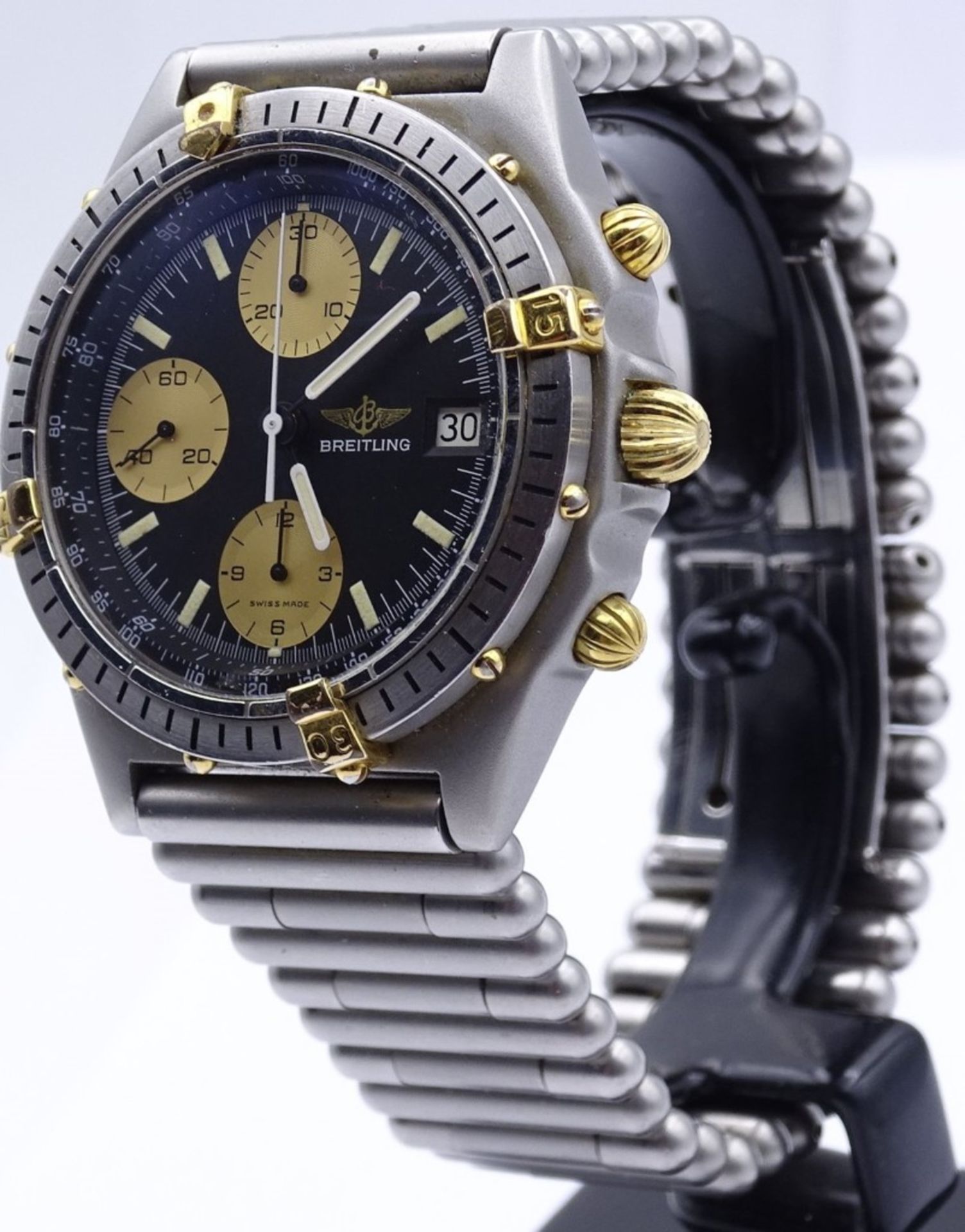 HAU "Breitling", Mod.Chronomat,ETA 7750,automatic,Werk läuft,D-38,3 mm,Saphirglas,anbei Schachtel - Image 6 of 10