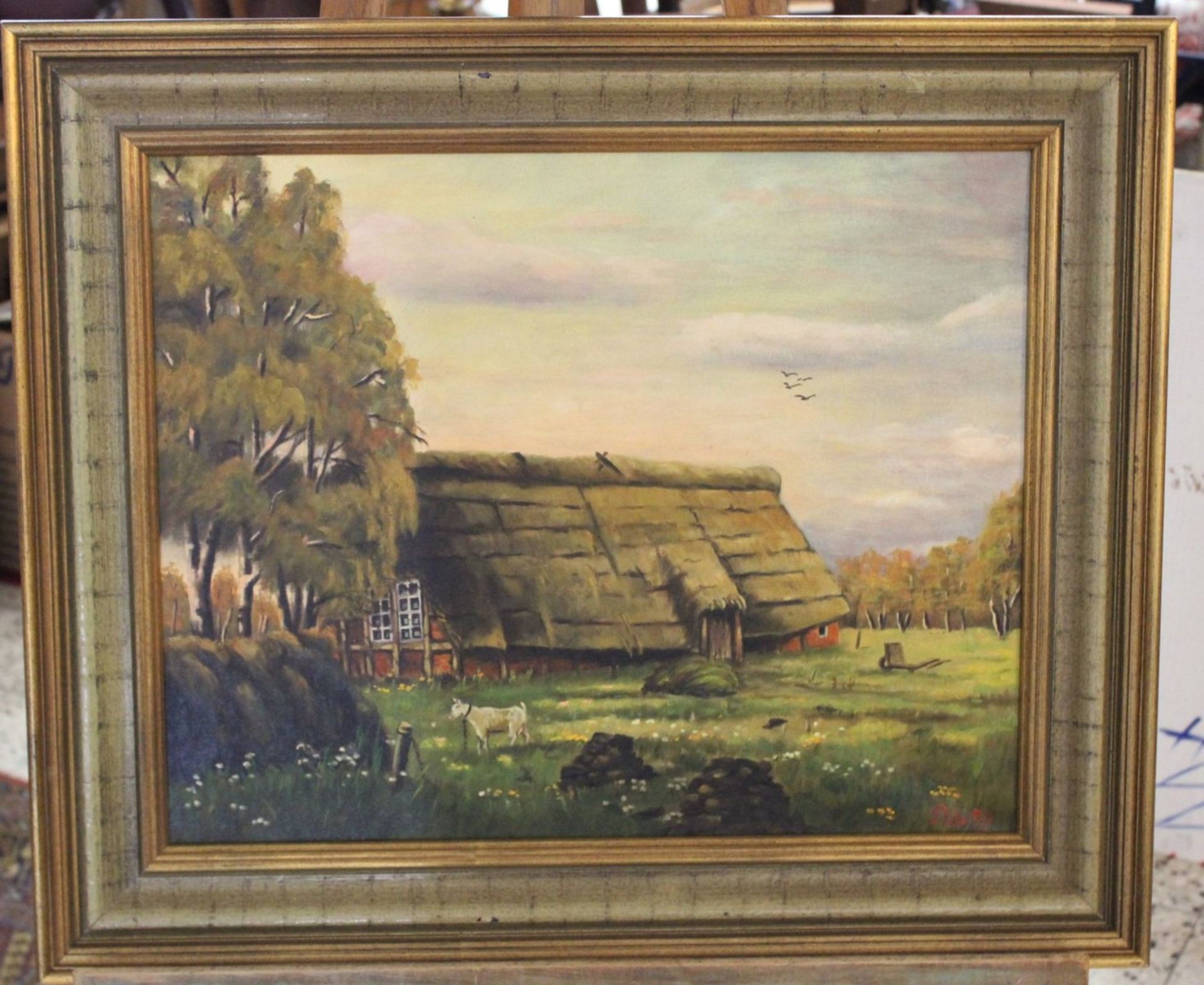 Piche'97, Moorkate, Öl/Leinwand, gerahmt, RG 53 x 63cm.    - Bild 4 aus 5