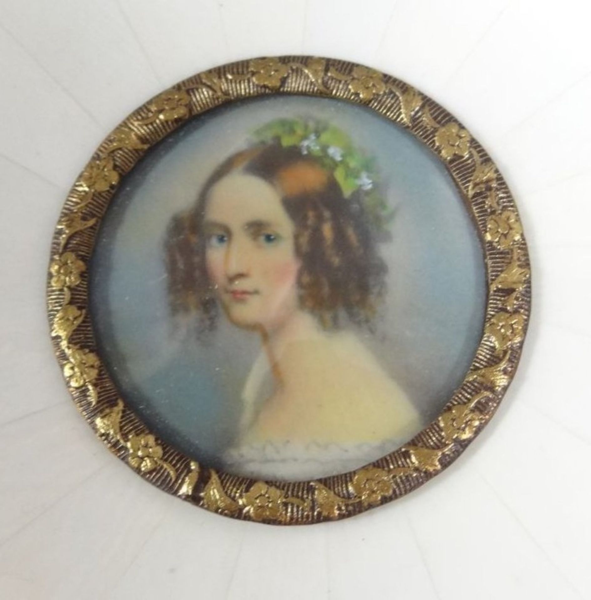 kl. Miniaturportrait "Alexandra, Prinzessin von Bayern", D-9 cm - Bild 2 aus 3