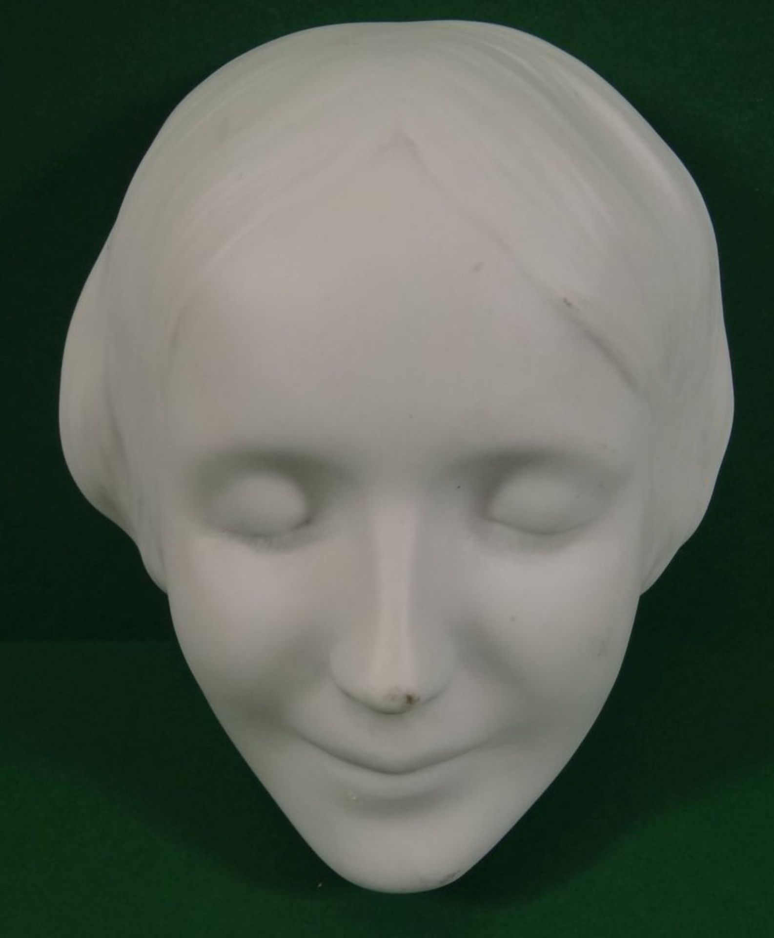 Käthe Kollwitz Totenmaske von Goebel, weiss, 15x12 cm - Bild 2 aus 3