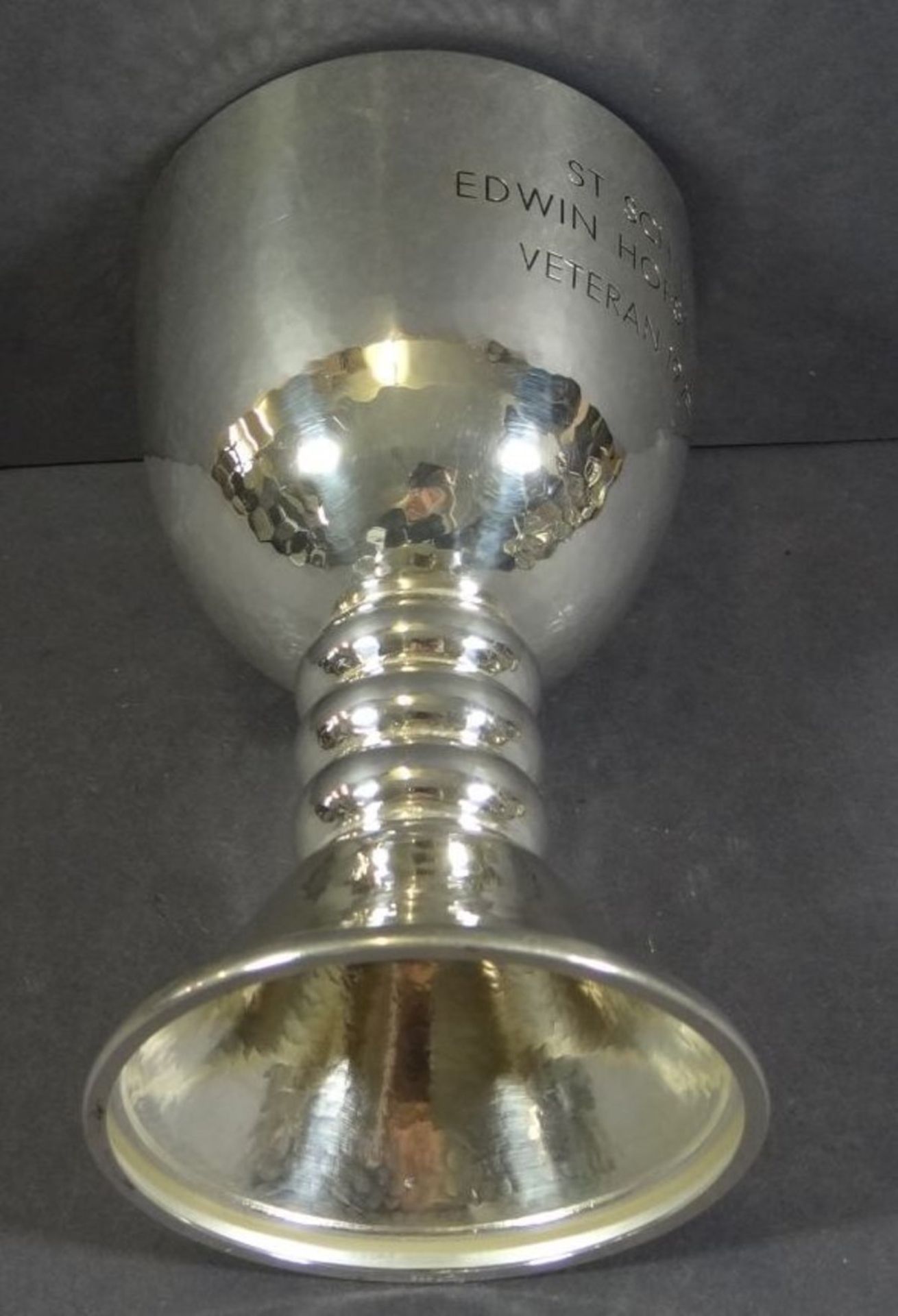 Pokal, Silber-925-, mit Gravur, Schiesspreis, H-14,5 cm, 213 gr. - Image 5 of 7