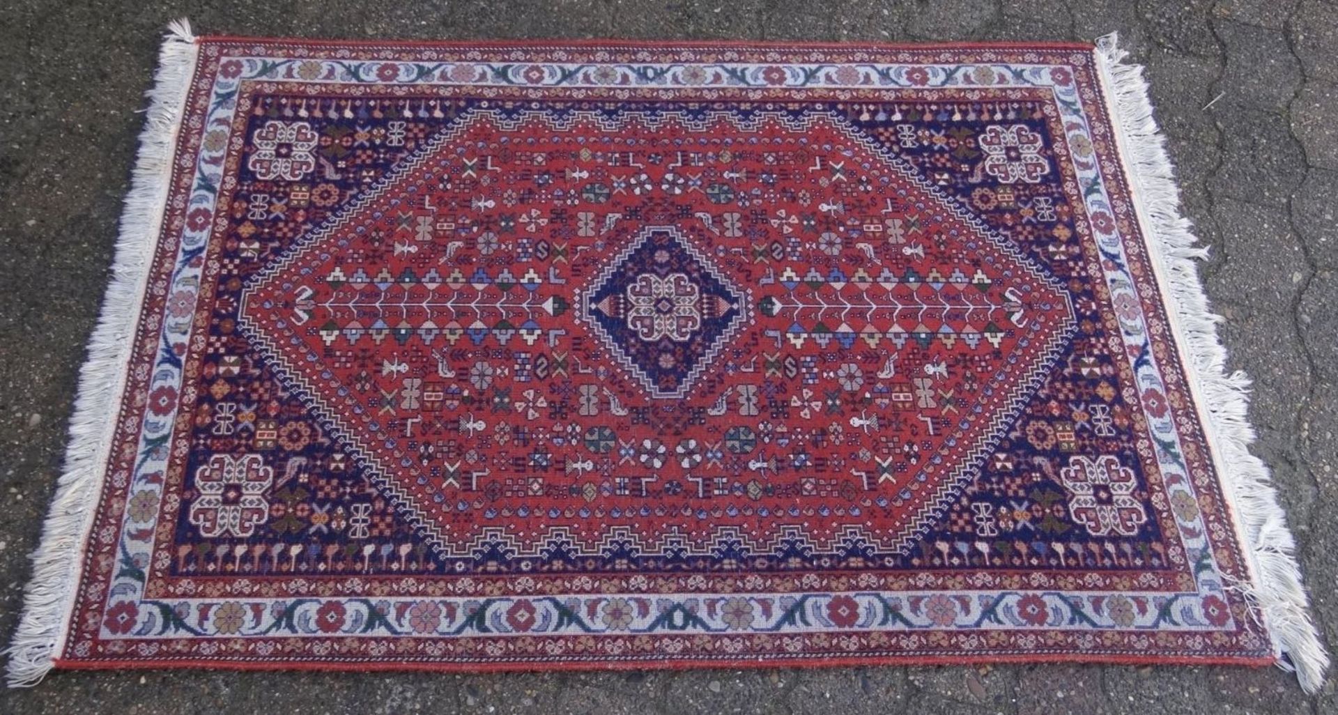 Orientteppich, 150x105 cm, Alters-u. Gebrauchsspuren - Bild 4 aus 7