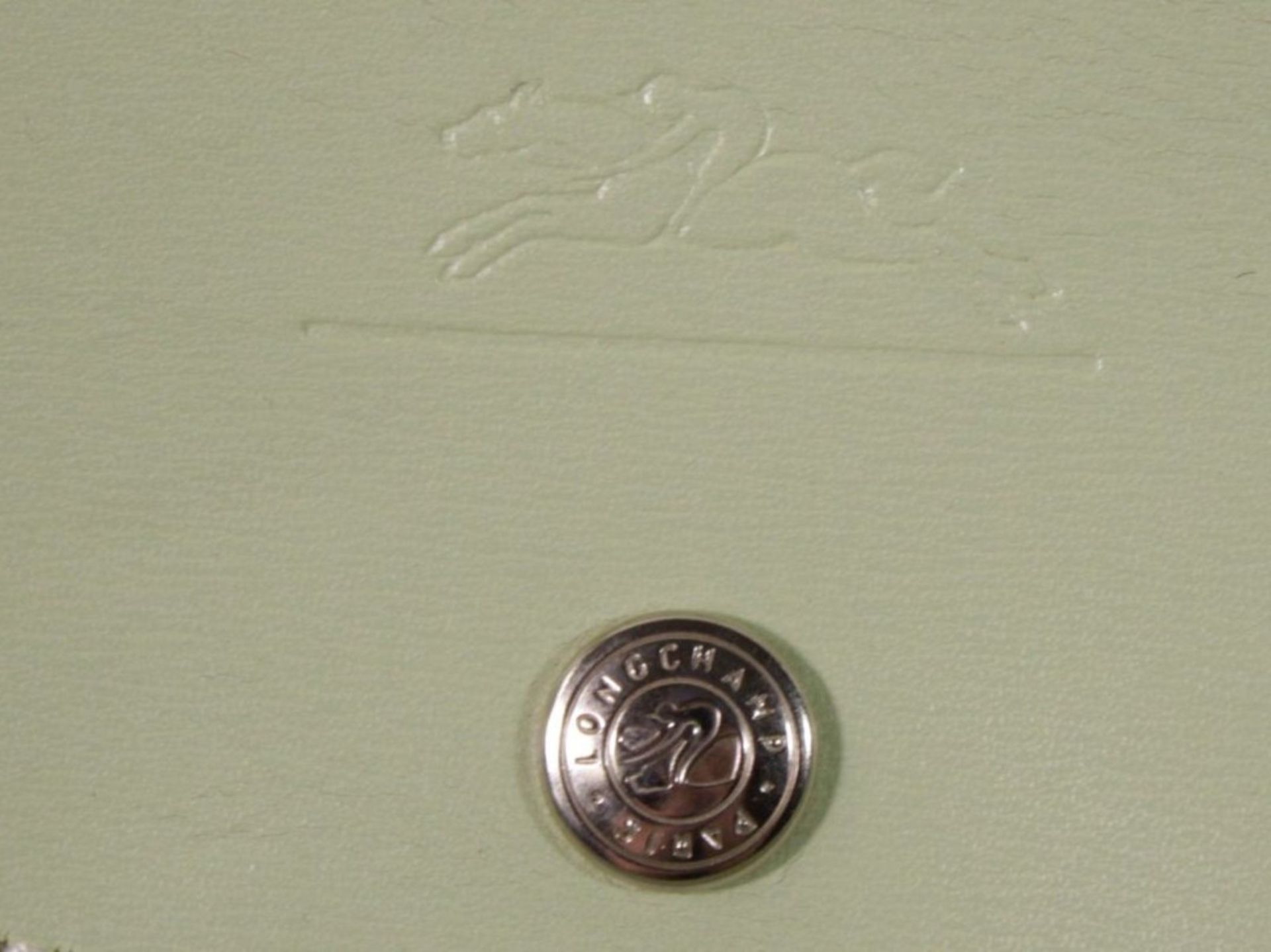 Longchamp-Tasche, leichte Tragespuren, Mintgrün, 26 x 39cm.  - Bild 3 aus 6