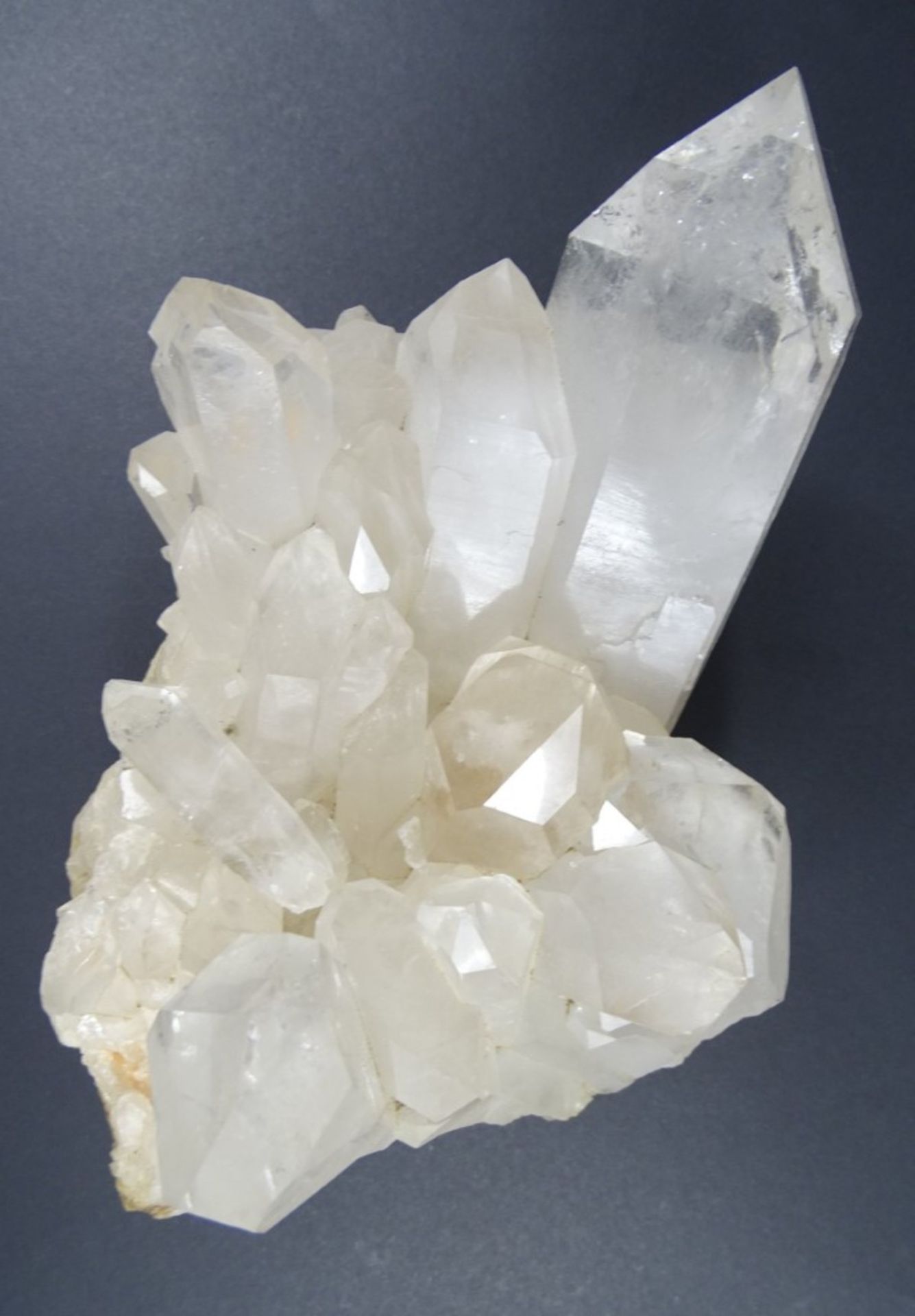 Bergkristall-Druse, Schweiz, ca. 23x14x17 cm, ein Stück lose