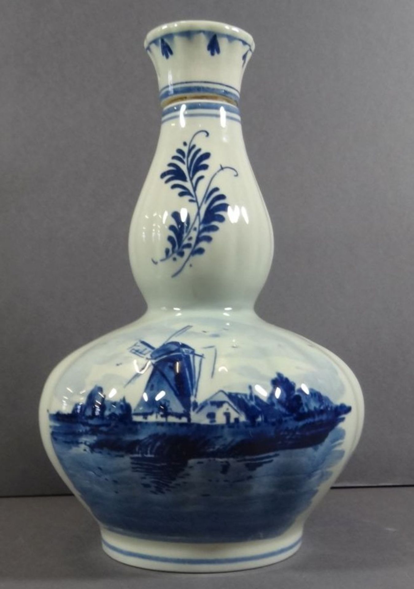 Flasche mit Spieluhr "Delft Blue" Blaumalerei, Werk steht, H-21 cm - Image 3 of 10