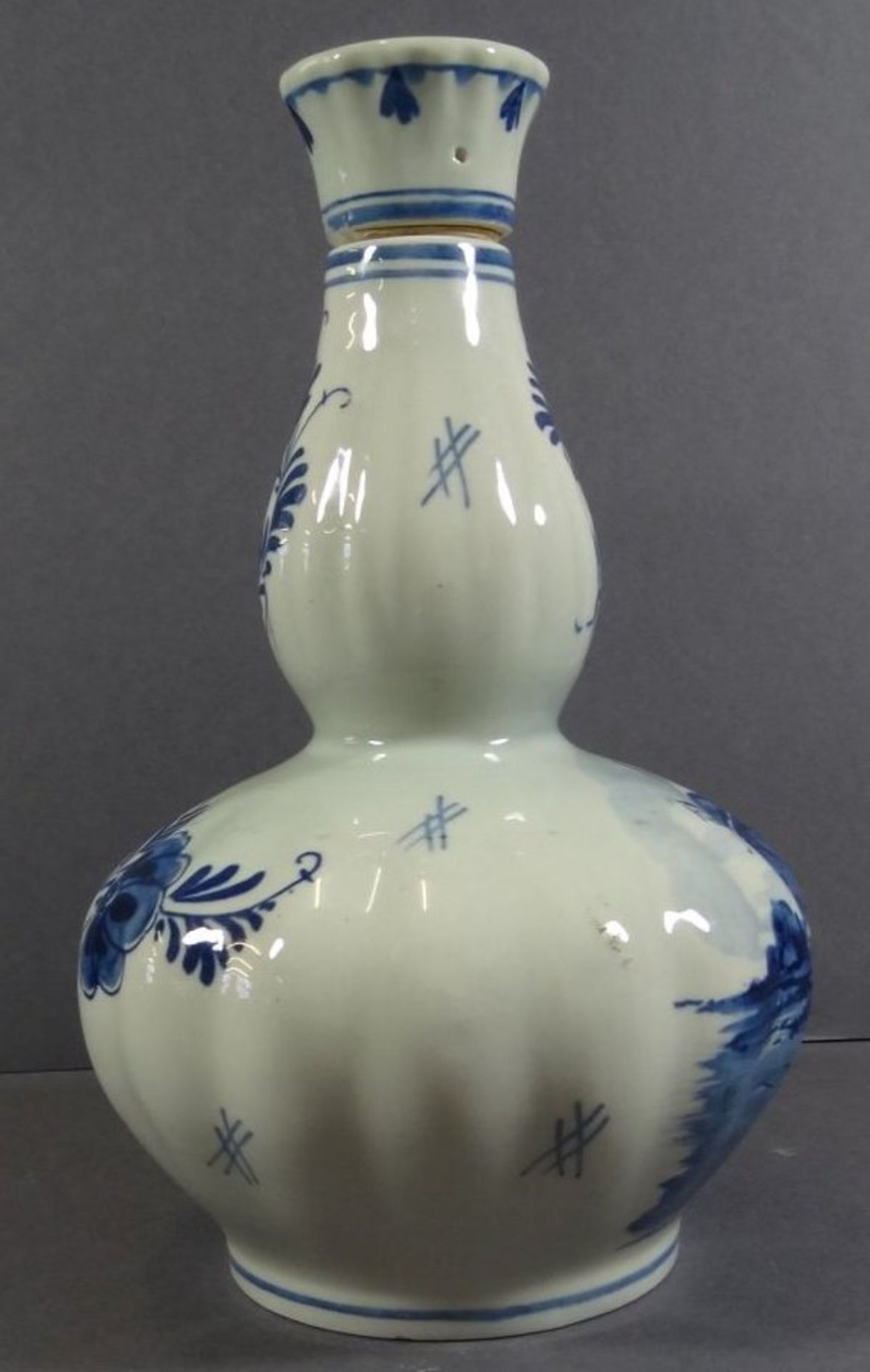 Flasche mit Spieluhr "Delft Blue" Blaumalerei, Werk steht, H-21 cm - Image 6 of 10