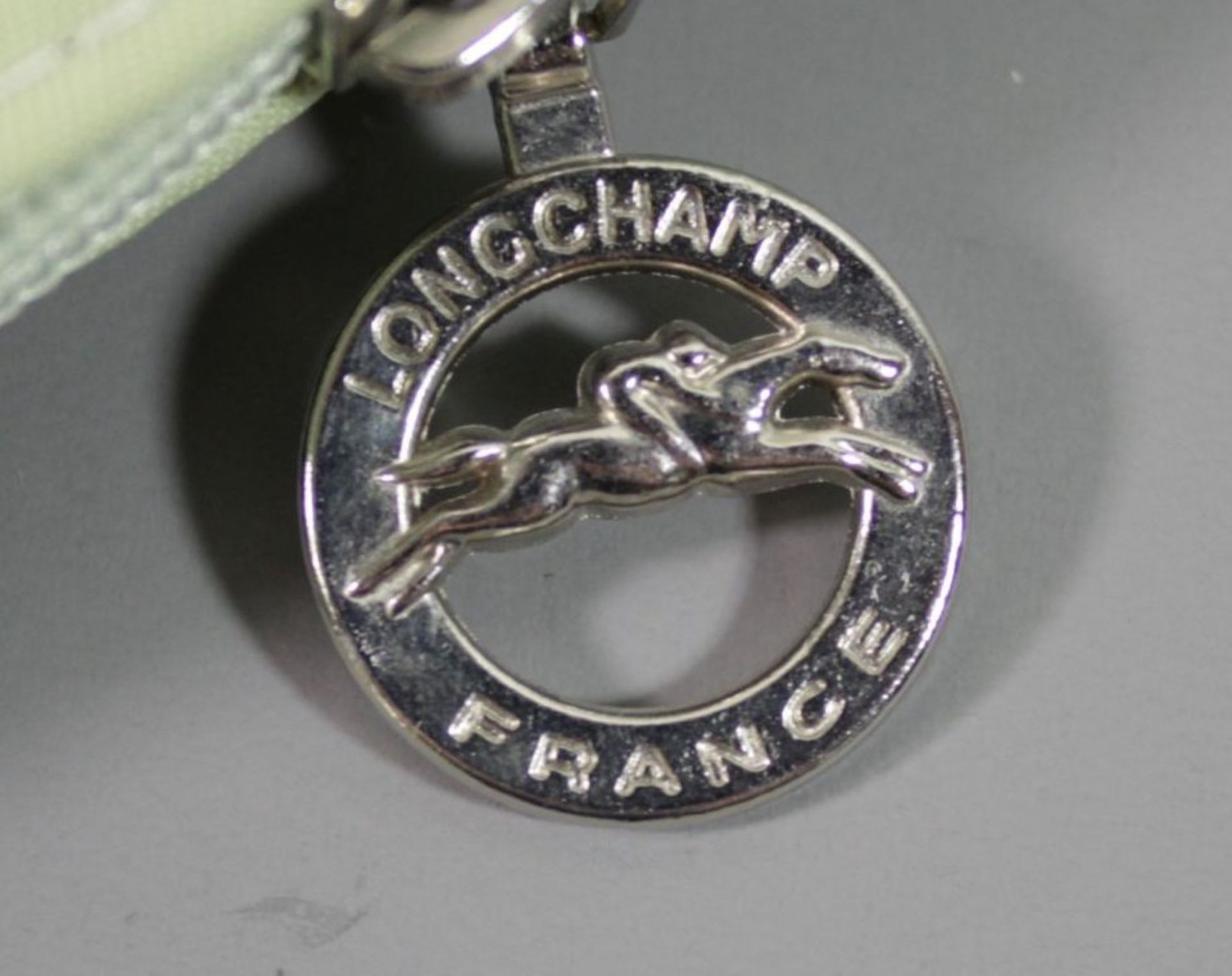 Longchamp-Tasche, leichte Tragespuren, Mintgrün, 26 x 39cm.  - Bild 6 aus 6