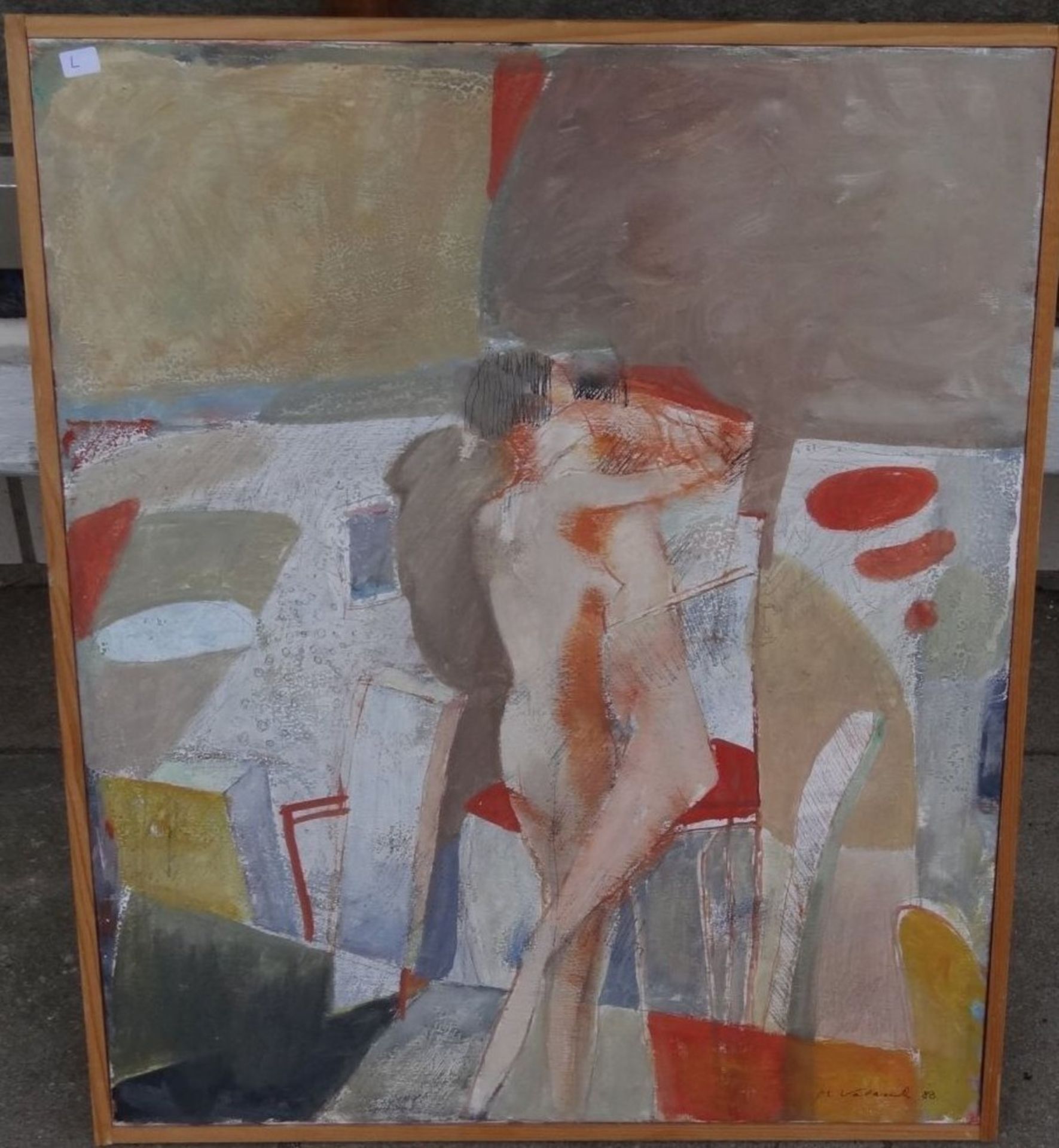 Milan VALÁŠEK (1947) 1988 "Liebespaar", Öl/Leinen, 50x60 cm - Bild 2 aus 6