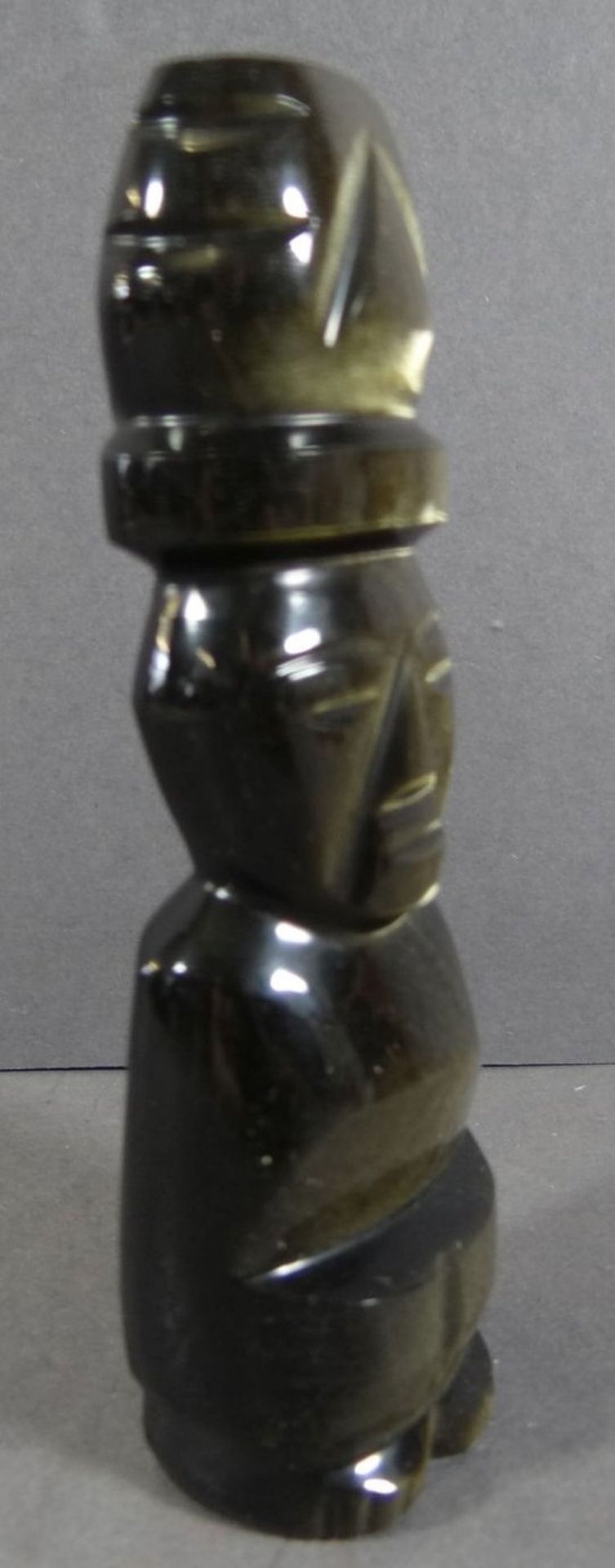 Obsidian-Figur, Indianerin, H-11 cm - Image 2 of 7