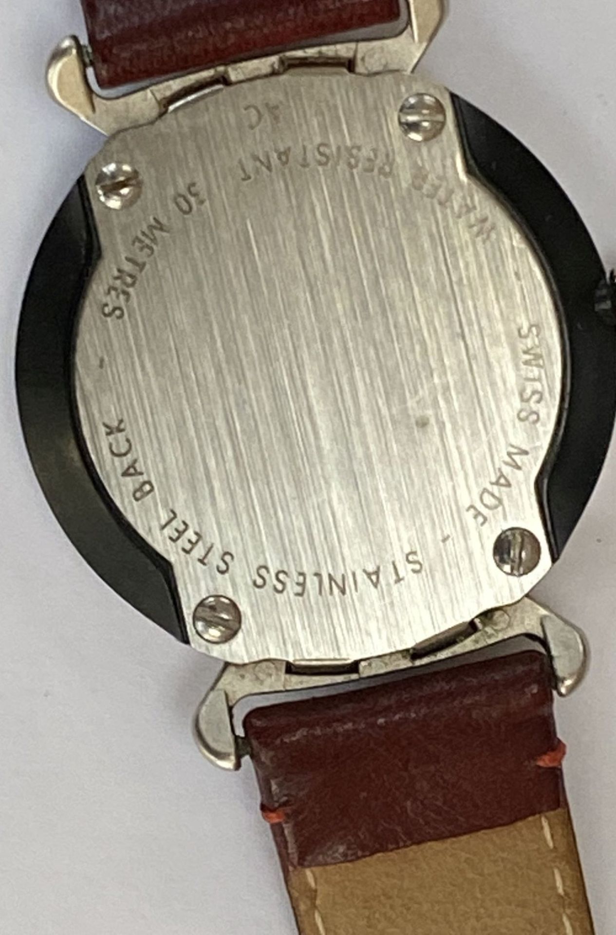 Schweizer Armbanduhr, Quarz, kein Hersteller?, nur Schweizer Kreuz, Werk läuft, gut erhalten, - Image 4 of 5