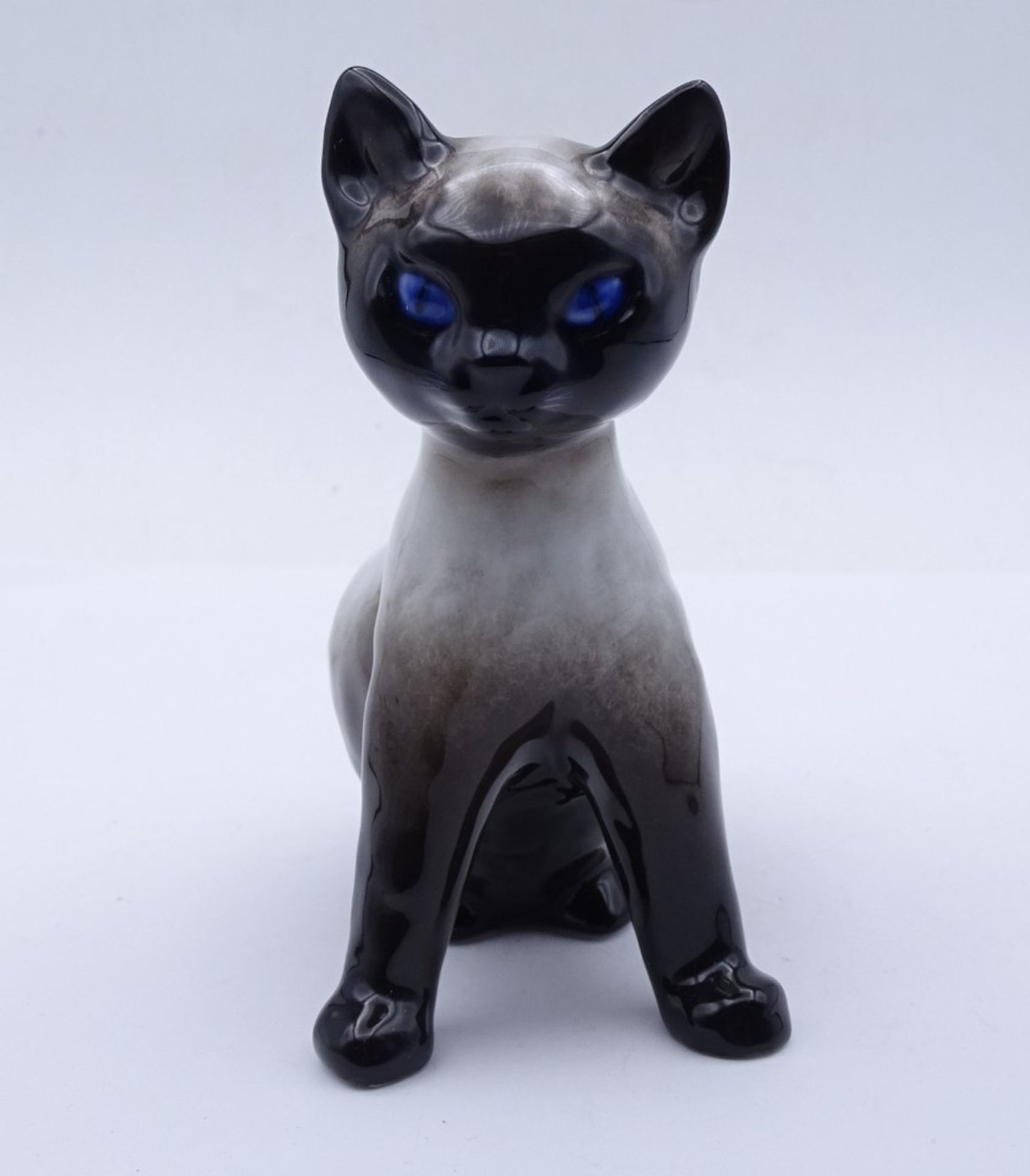 Siamkatze, Rosenthal, Ent. F. Heidenreich, 50/60er-Jahre, H. 12 cm, sehr guter Zustand,