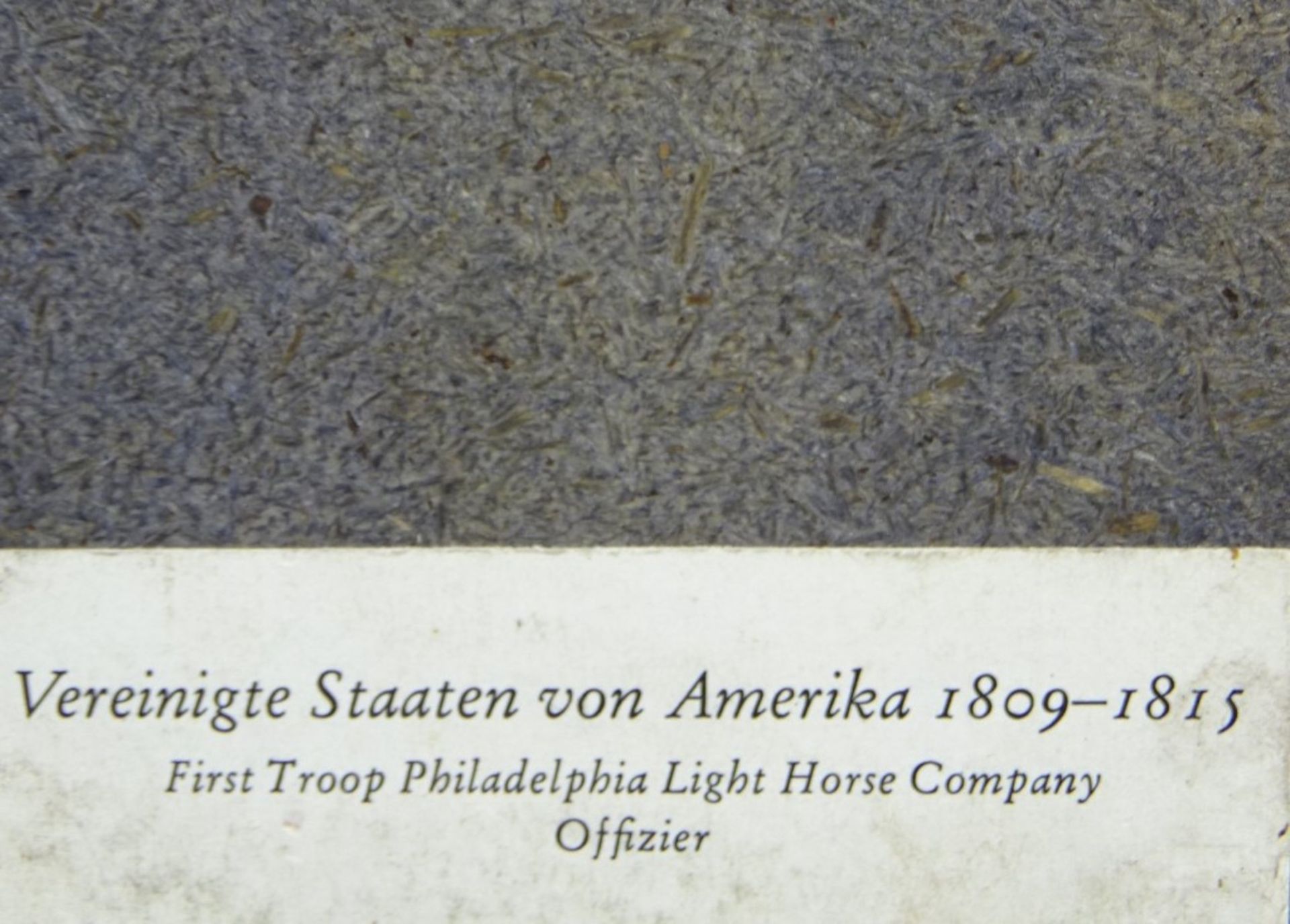 4 Bilder auf Platten, historische Kavalleristen versch. Länder, je 26,7x21,4 cm, Firniss rissig, - Image 9 of 9