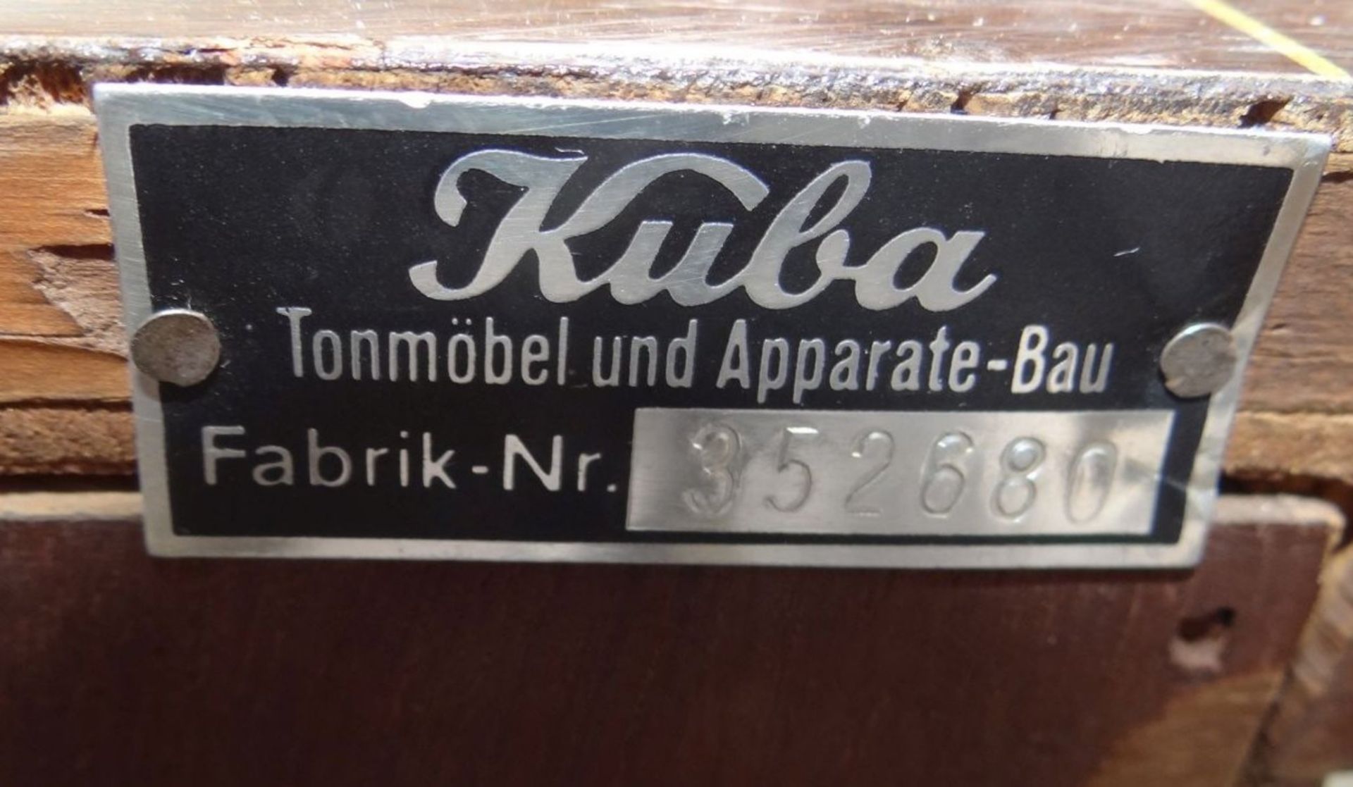 grosser Radioschrank "Kuba" von Telefunken mit Wechsler-Plattenspieler, H-85 cm, 130x48 cm, Funktion - Image 9 of 9