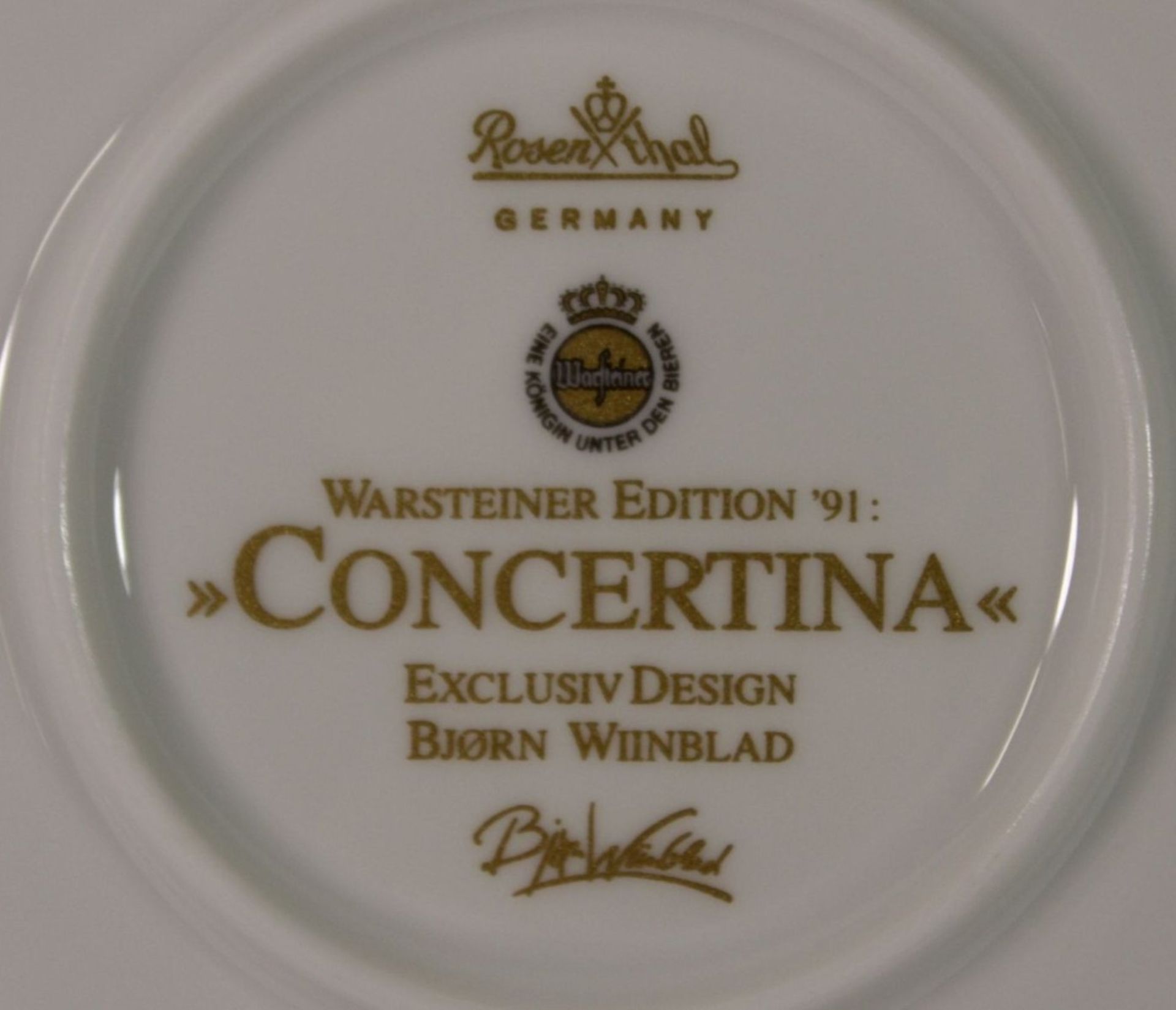 2x gr. Wandteller, Rosenthal, Warsteiner Edition, Concertina, Björn Wiinblad, je in orig. Karton, - Image 7 of 7