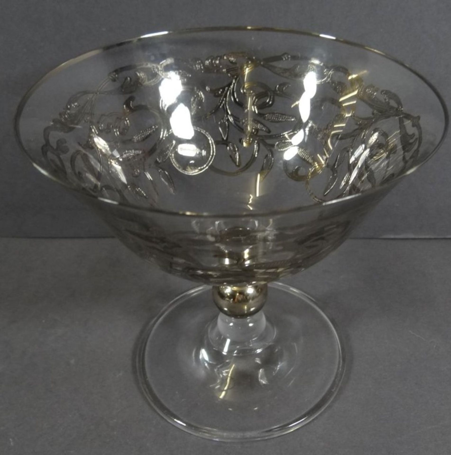 10x Gläser mit Silberoverlay, Cocktail-Sekt?, H-11 cm, D-12 cm - Bild 4 aus 8