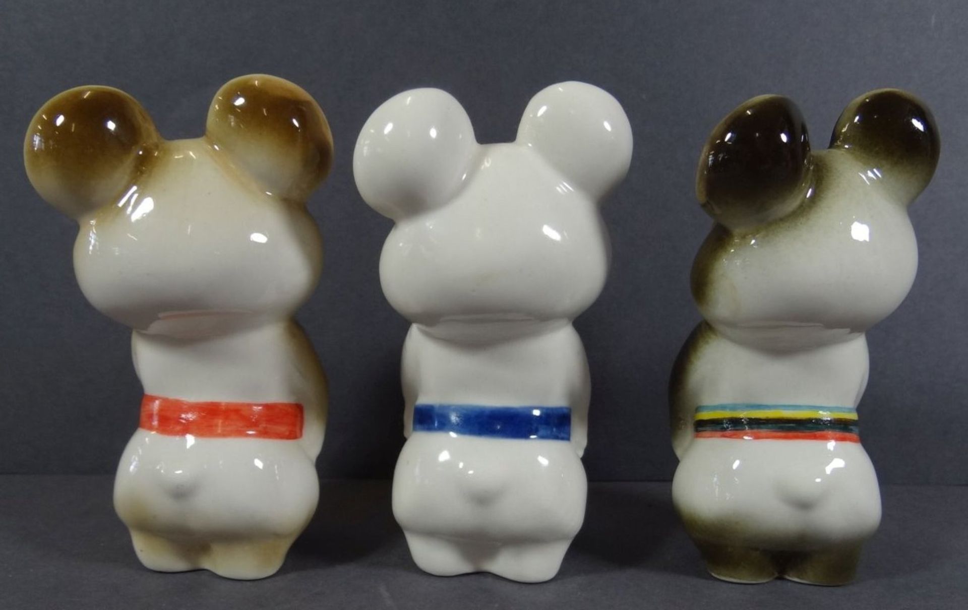 3x Olympia Maskottchen, Moskau, 1980, H-10 cm - Image 4 of 7