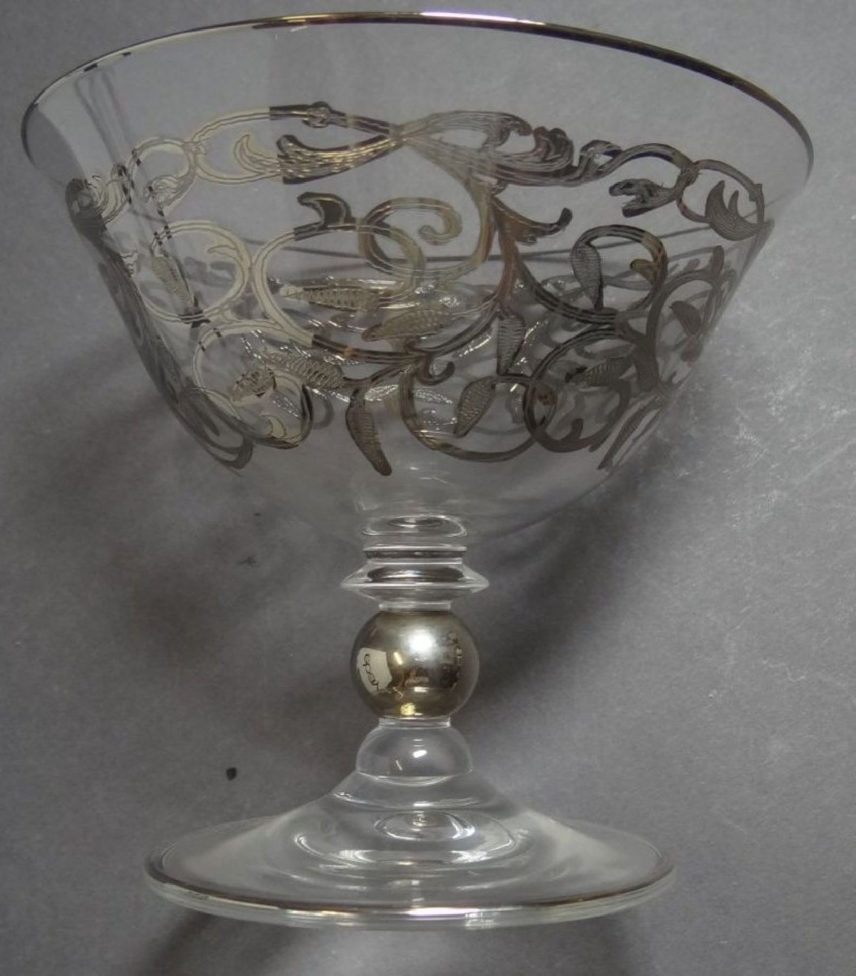 10x Gläser mit Silberoverlay, Cocktail-Sekt?, H-11 cm, D-12 cm - Bild 8 aus 8