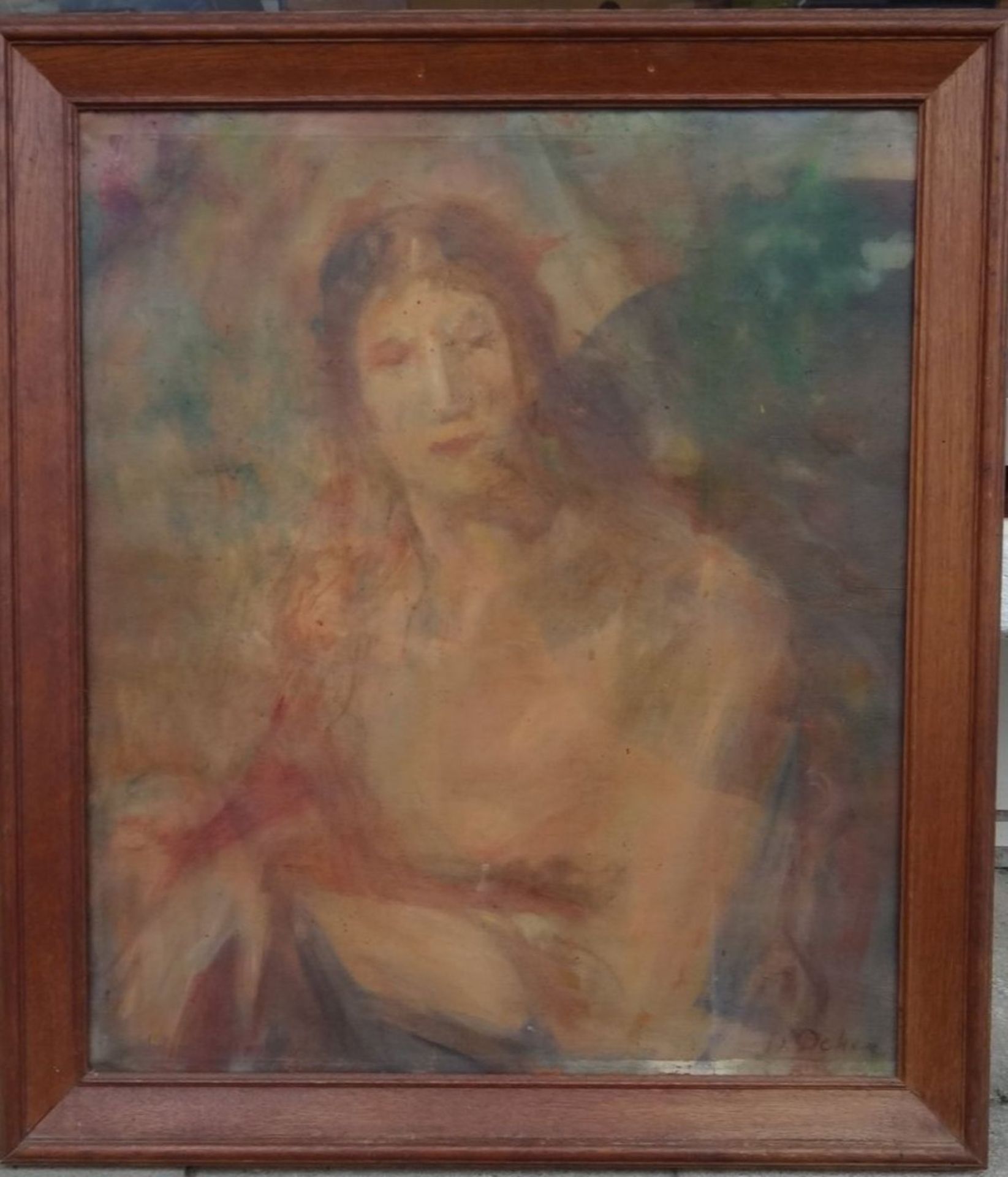 Dirk OCKER (1882-1958) "Frauenportrait", , Öl/Leinen, gerahmt, RG 80x70 cm