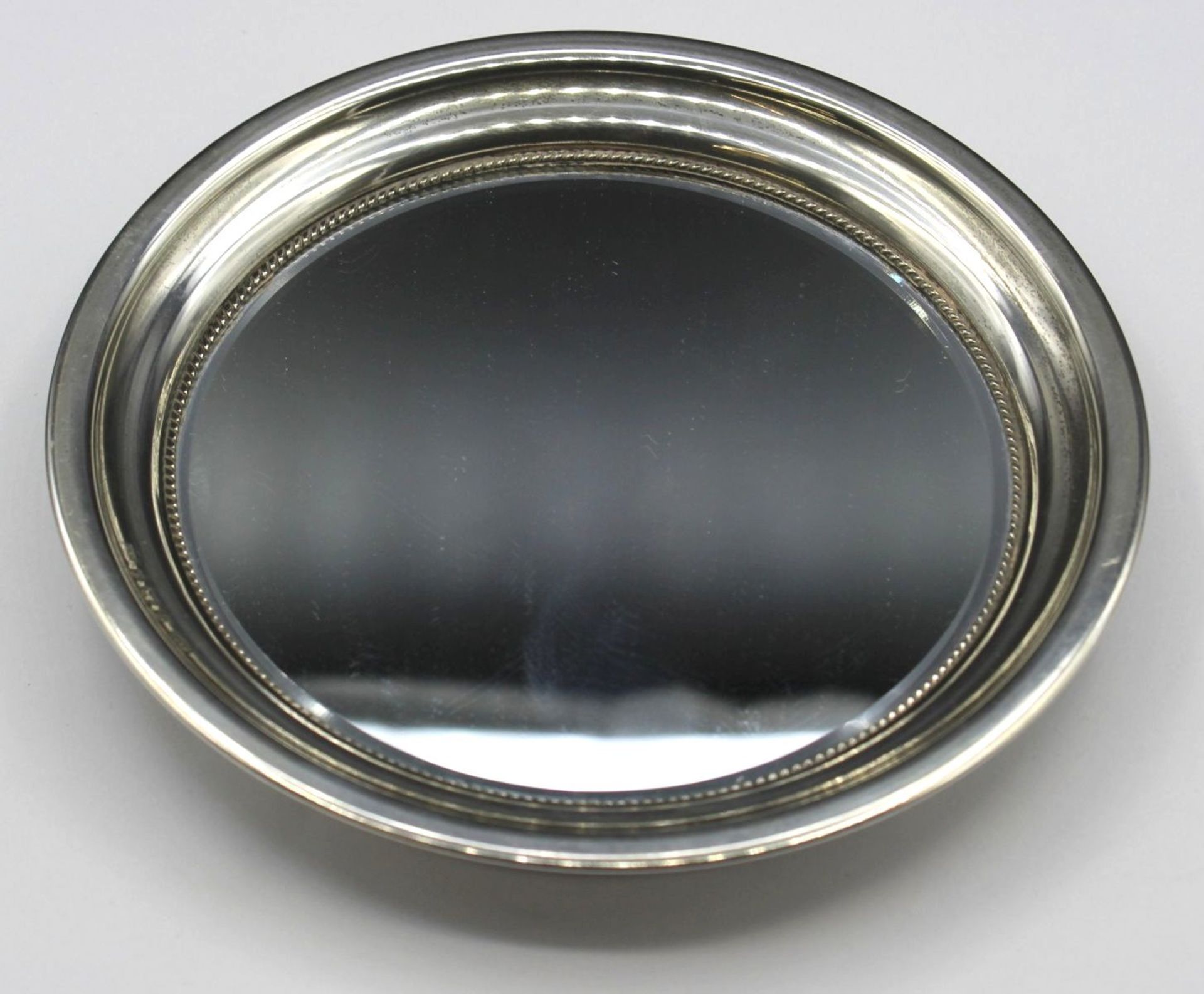 Falschenuntersetzer, 925er Silber, England, gefüllt, ca. 166gr., D-14cm.