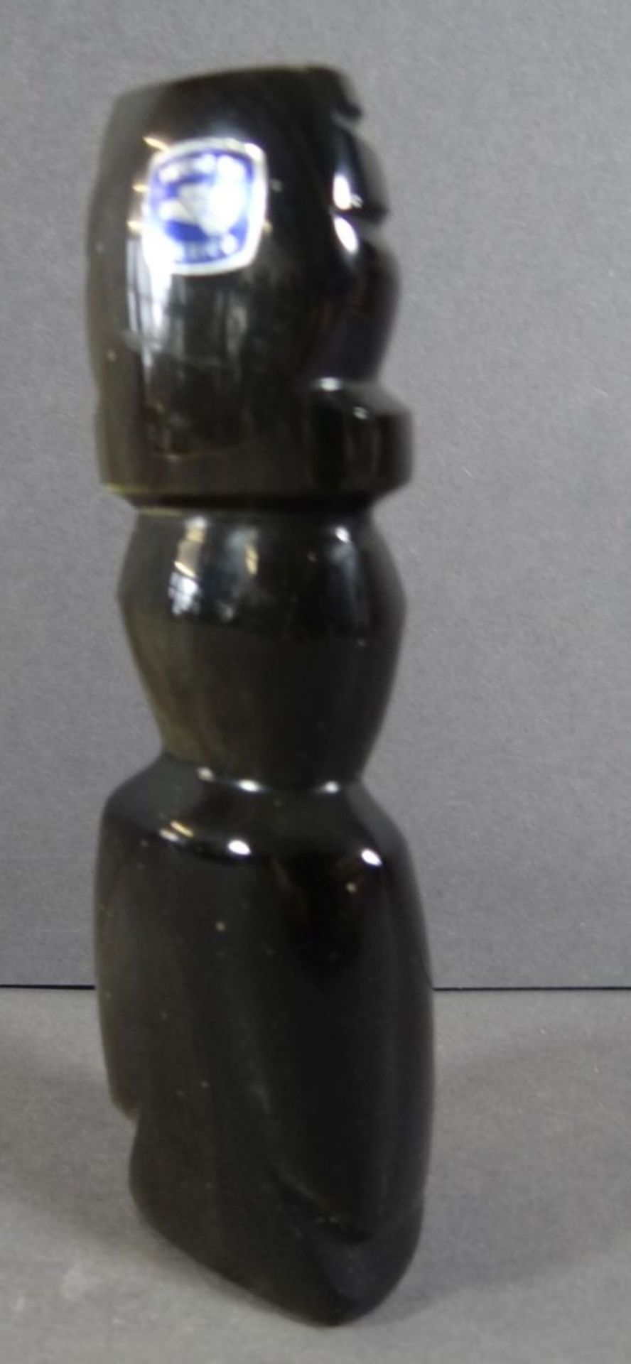 Obsidian-Figur, Indianerin, H-11 cm - Image 4 of 7