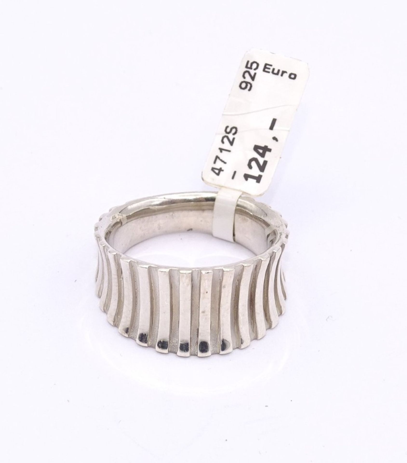 Ring, Sterlingsilber, RG. 64, B. 0,7-1,4 cm, 10,8 gr., gest. "AZR", neuwertig, mit Etikett - Image 2 of 3