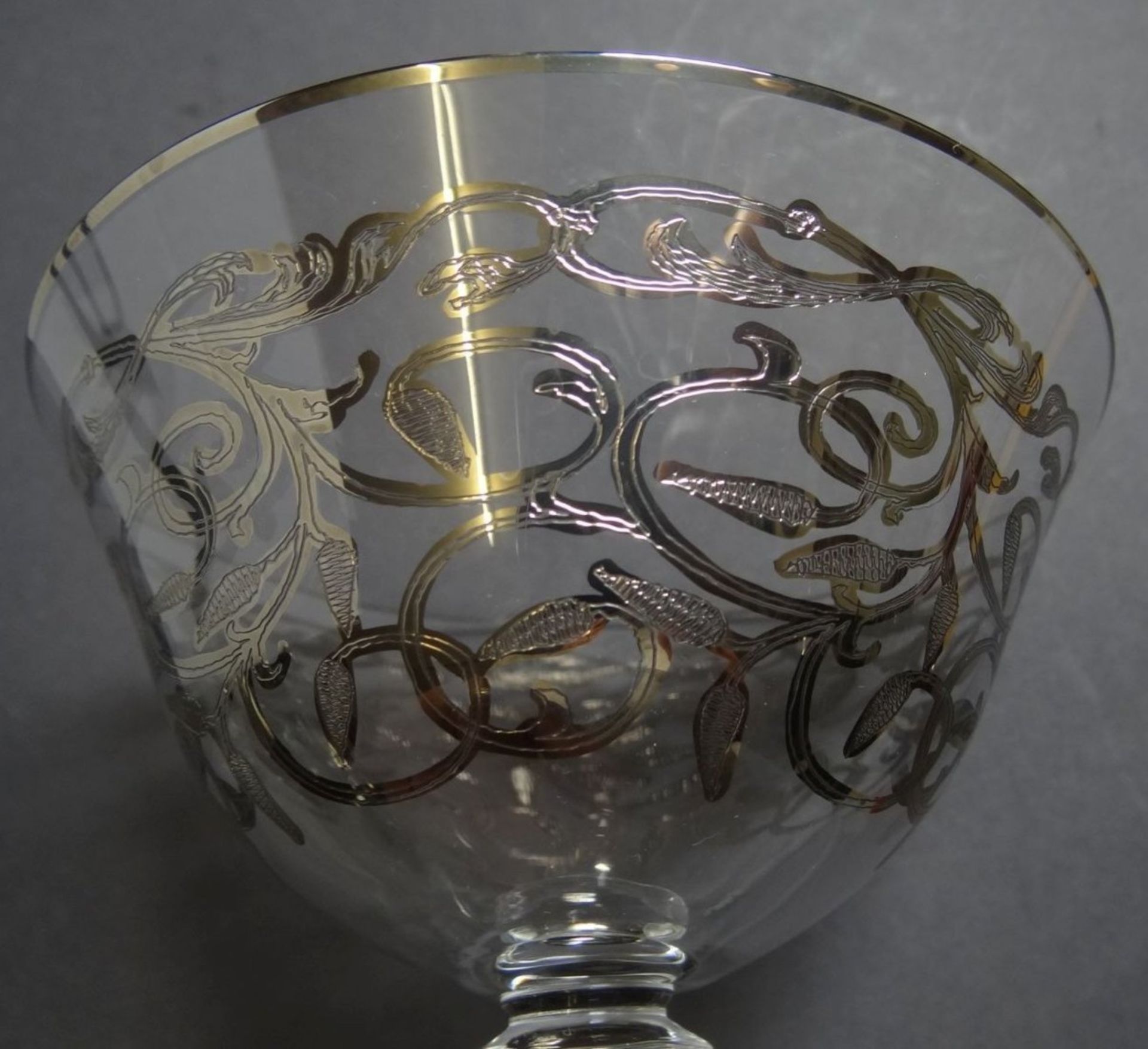10x Gläser mit Silberoverlay, Cocktail-Sekt?, H-11 cm, D-12 cm - Bild 7 aus 8