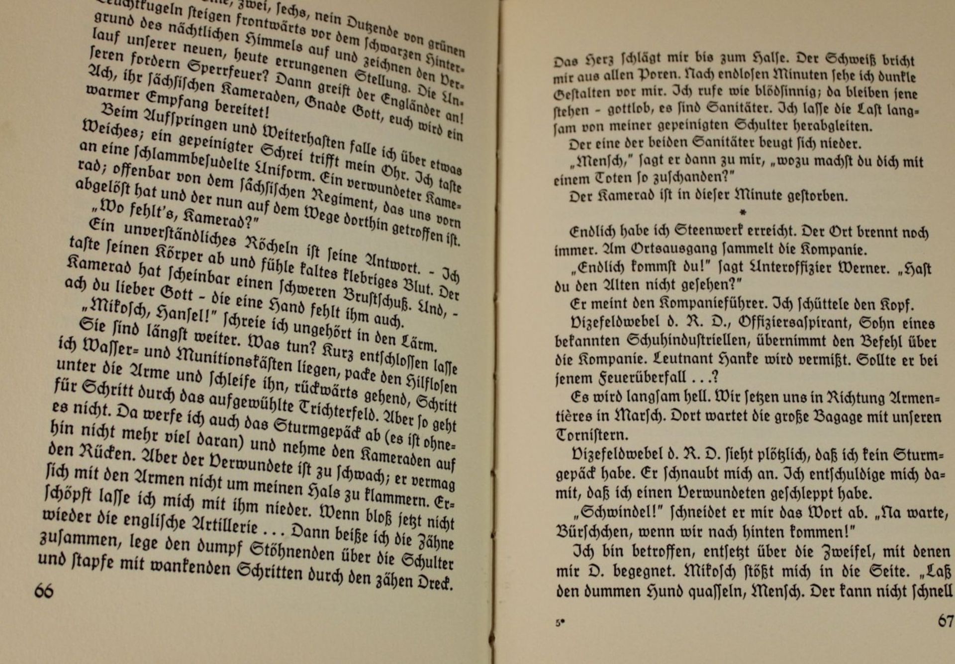 Erich Dietrich, die Kameraden vom Gewehr 4, 1936, Alters-u. Gebrauchsspuren. - Image 3 of 4