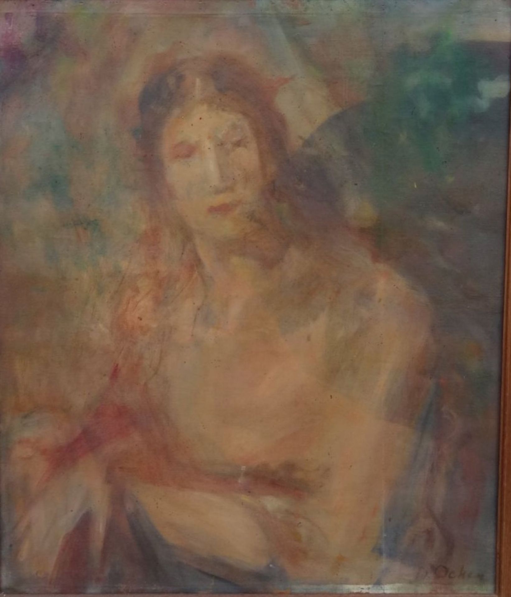 Dirk OCKER (1882-1958) "Frauenportrait", , Öl/Leinen, gerahmt, RG 80x70 cm - Bild 3 aus 7