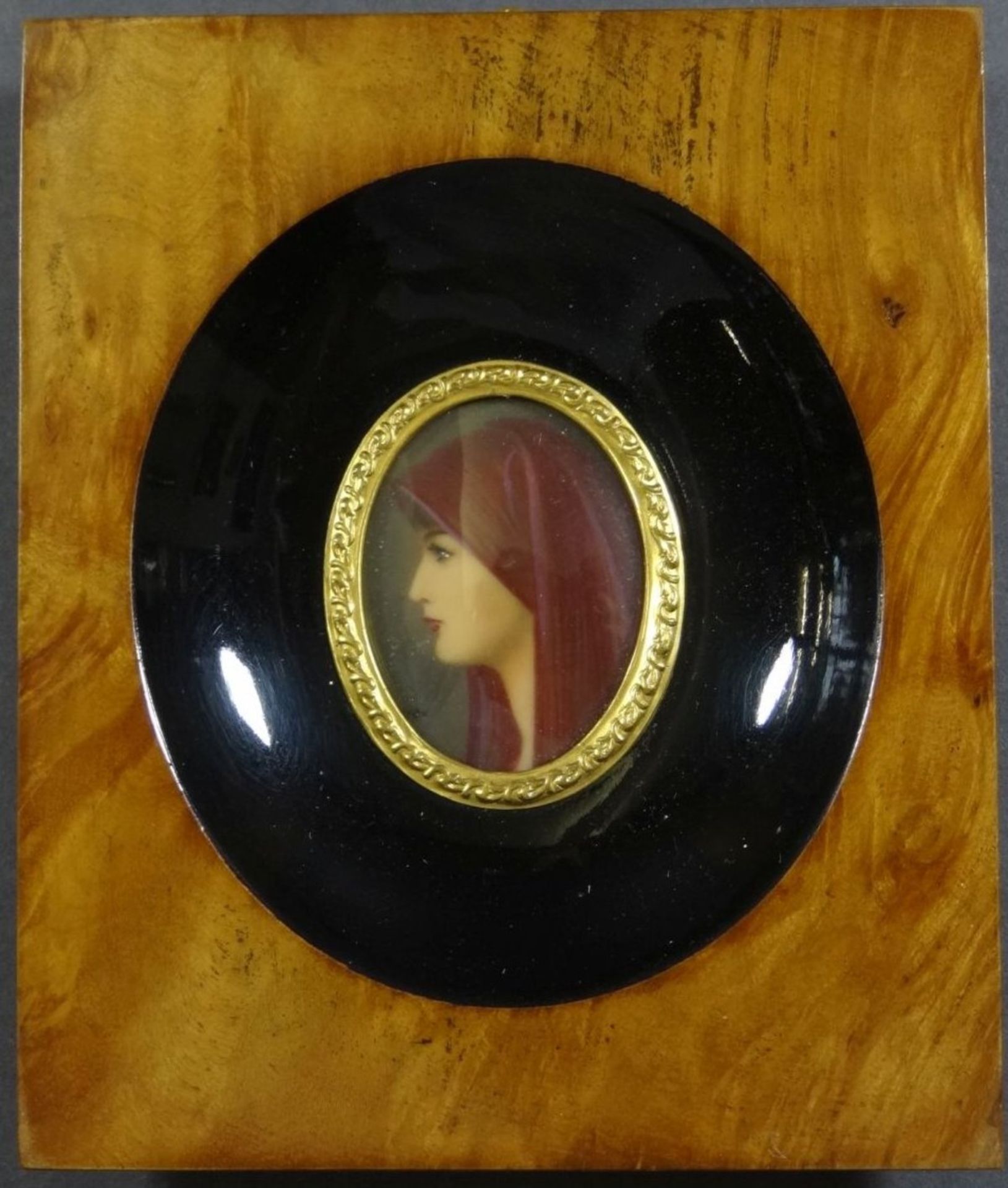 Miniatur Portrait der Henner Fabiola, 11,5x9,5 cm