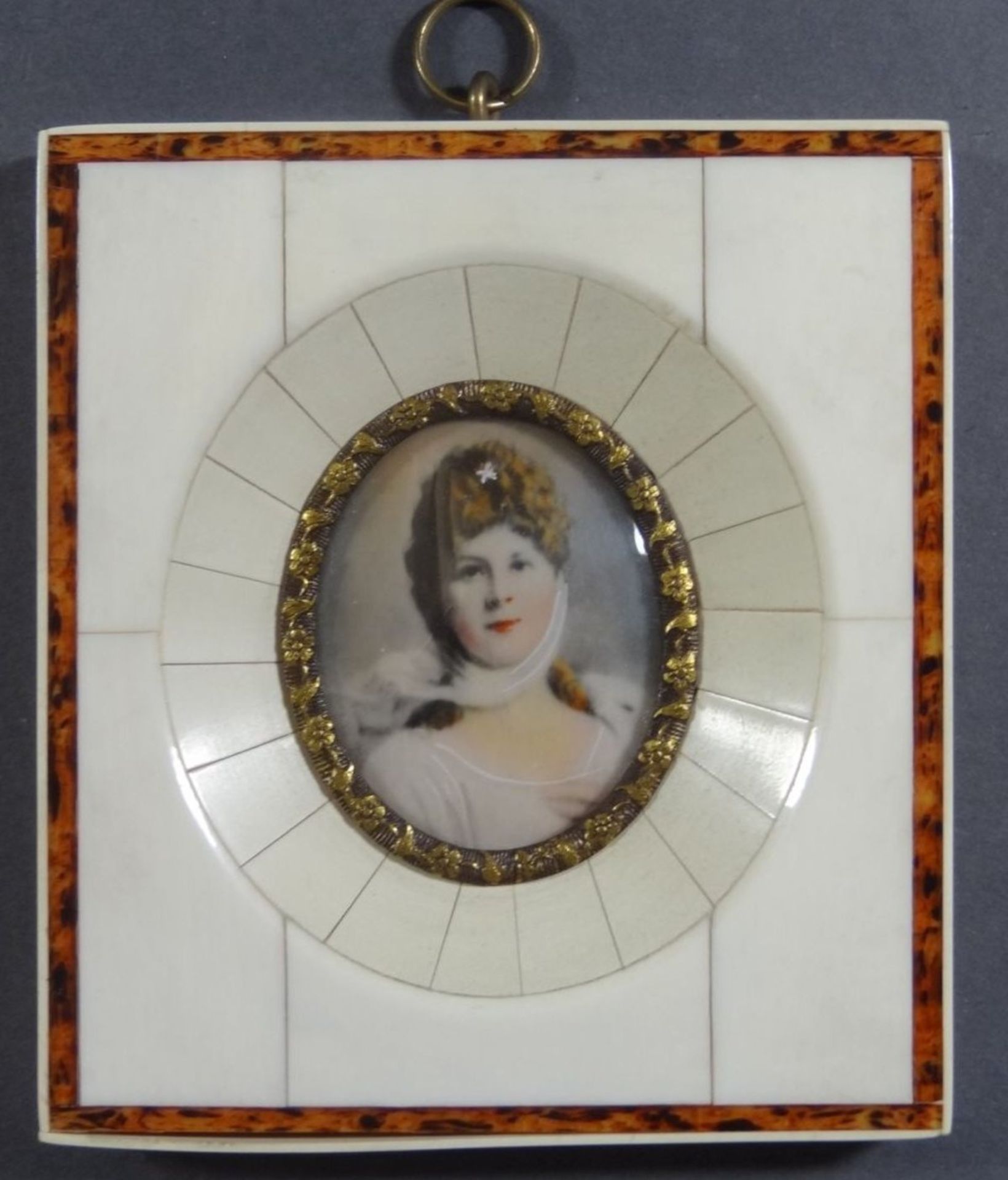 Miniatur Portrait der Königin Luise von Preussen, RG 10,5x9 cm