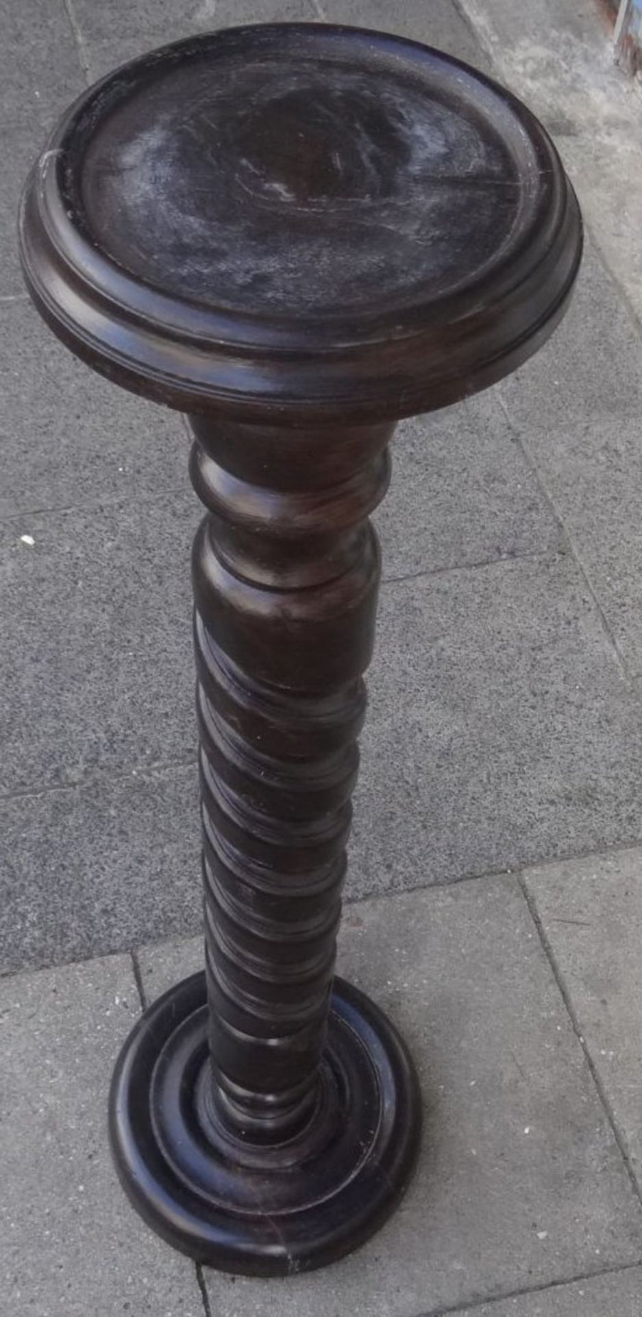 gedrechselte Blumensäule, H-90 cm - Image 2 of 4