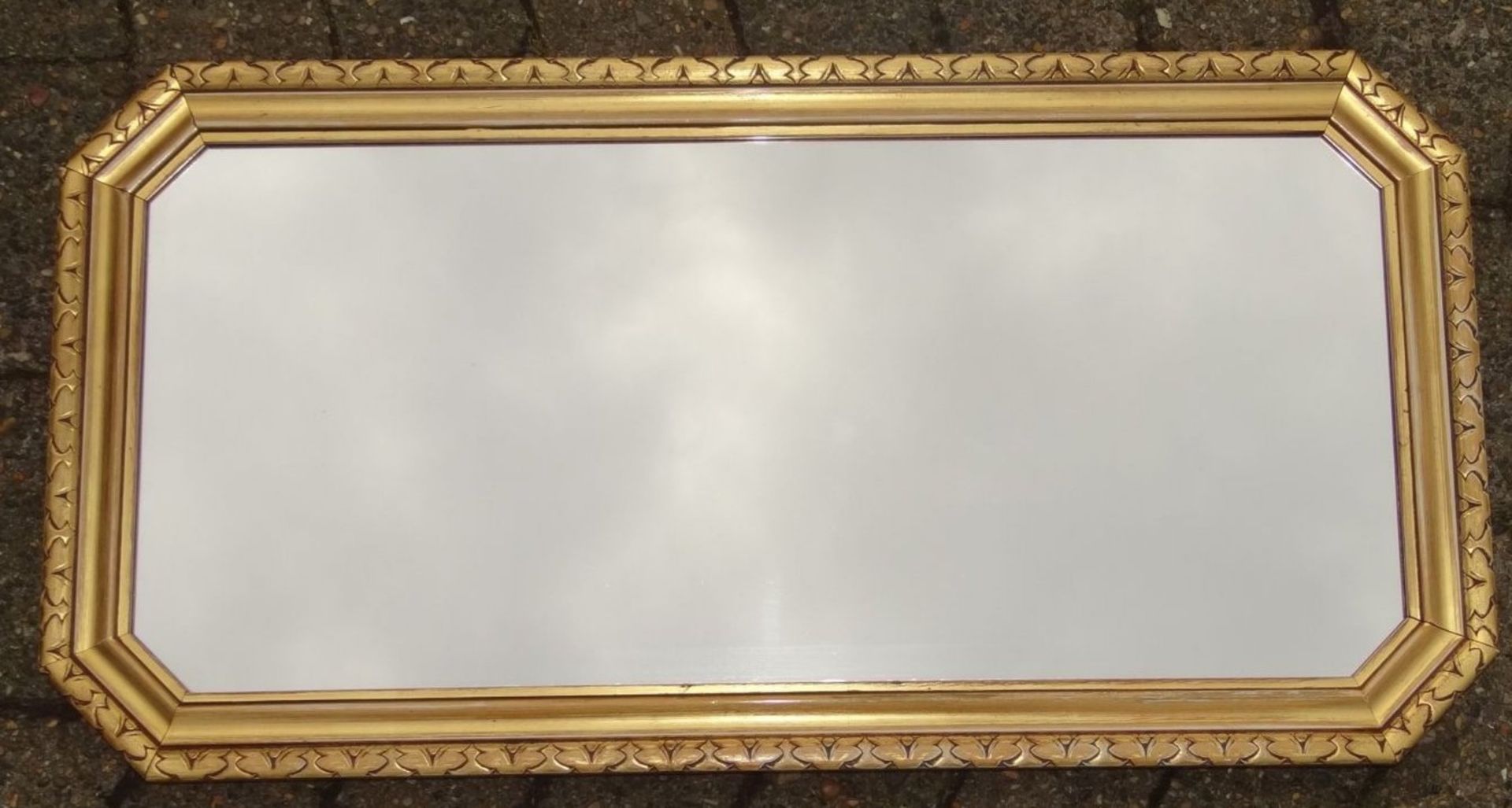 Wandspiegeli n Goldrahmen, RG 86x44 cm