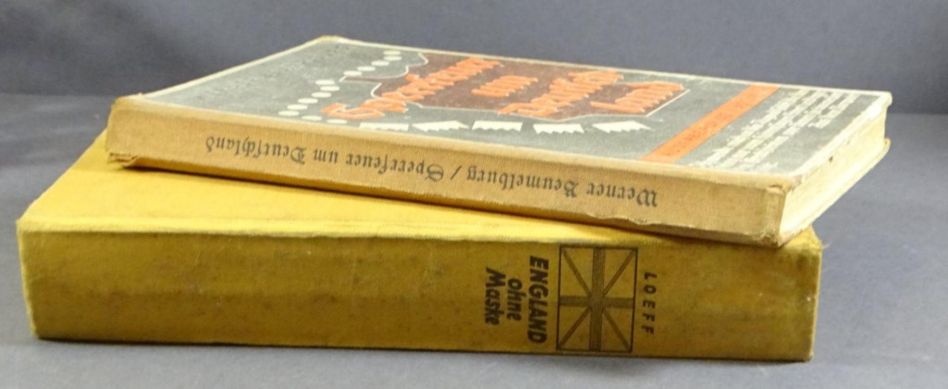 2 Sachbücher, Wolfgang Loeff, "England ohne Maske", 1939, Werner Beumelburg, "Sperrfeuer um - Bild 2 aus 10