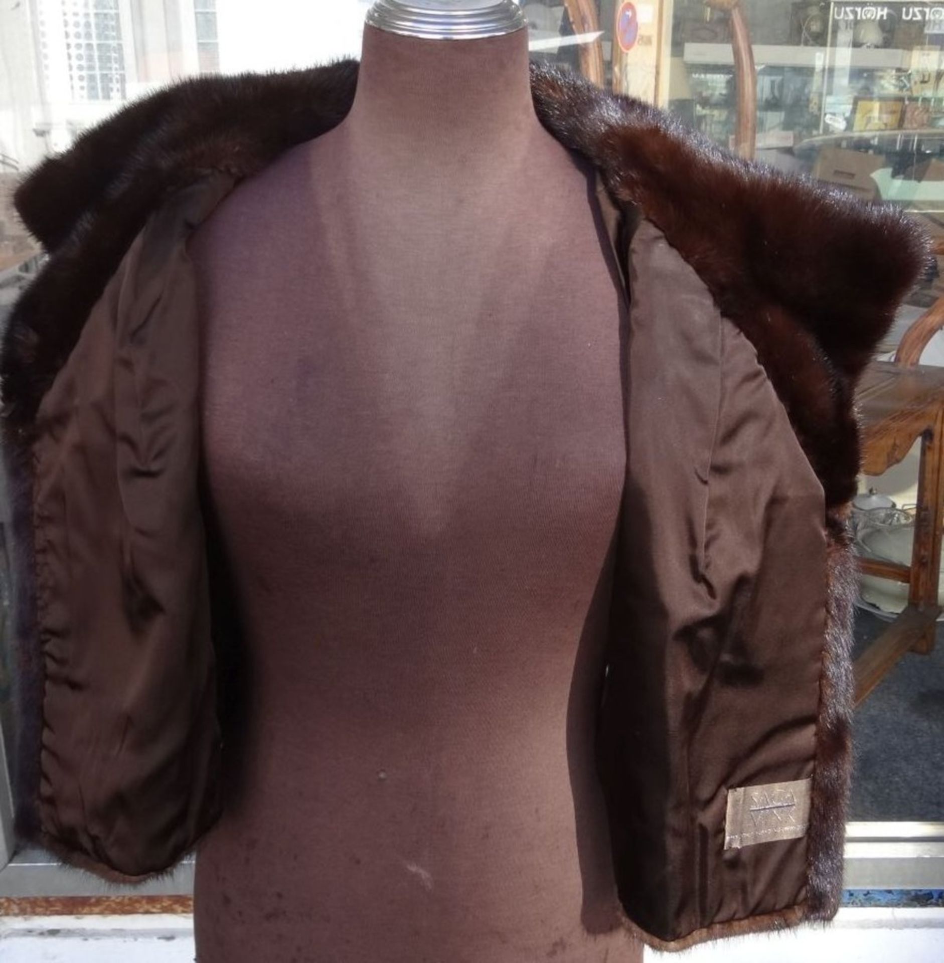 kurze Saga Mink Nerzjacke, ca. Gr.38, gut erhalten - Bild 6 aus 8