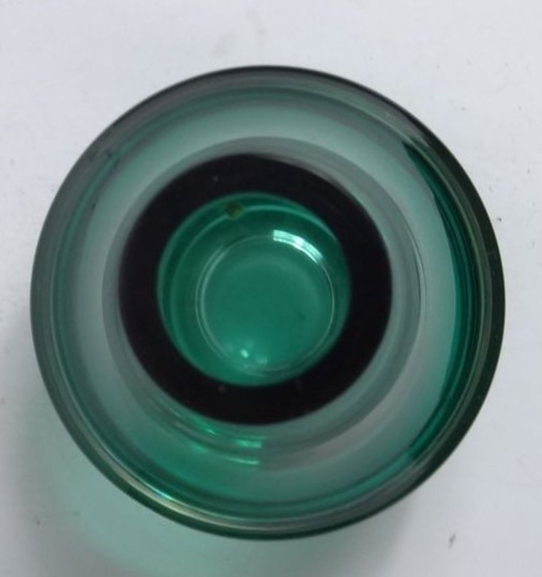 RIIHIMÄEN LASI ALADIN GLAS VASE FINNLAND, grün, H-20 cm - Bild 5 aus 8