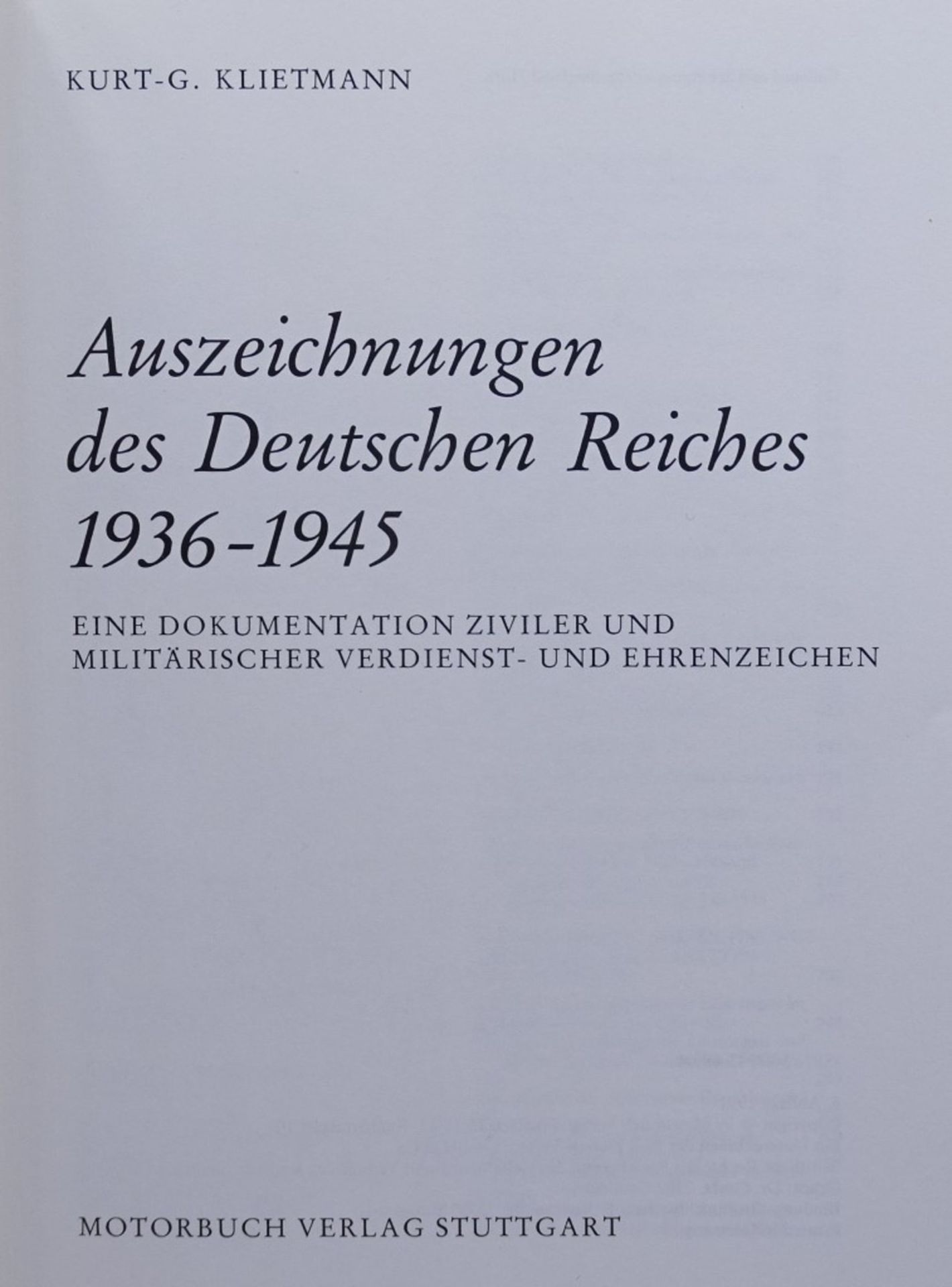 2 Bücher zur Ordenskunde 2.WK von Heinrich Klietmann - Bild 3 aus 10