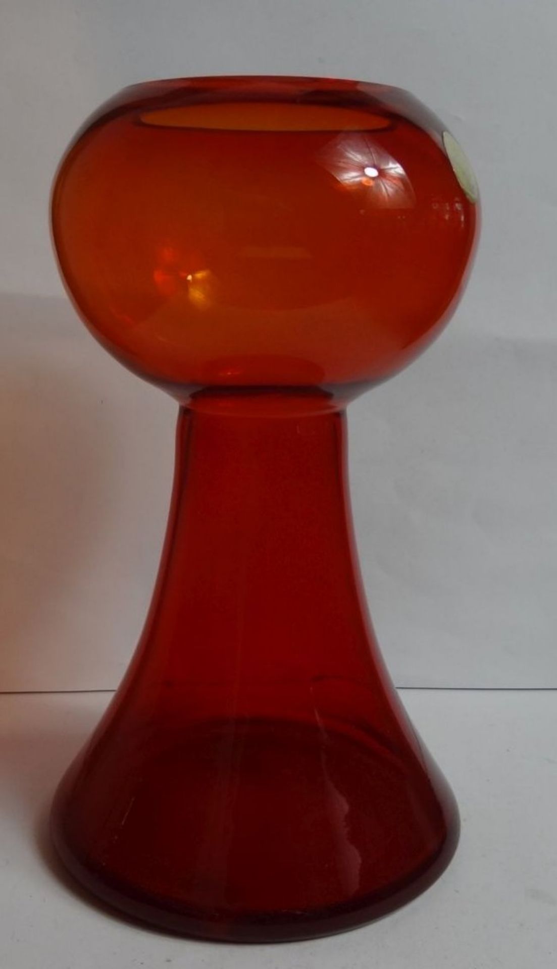 Kunstglas, rot "WMF" Etikett, H-20 cm - Bild 6 aus 9