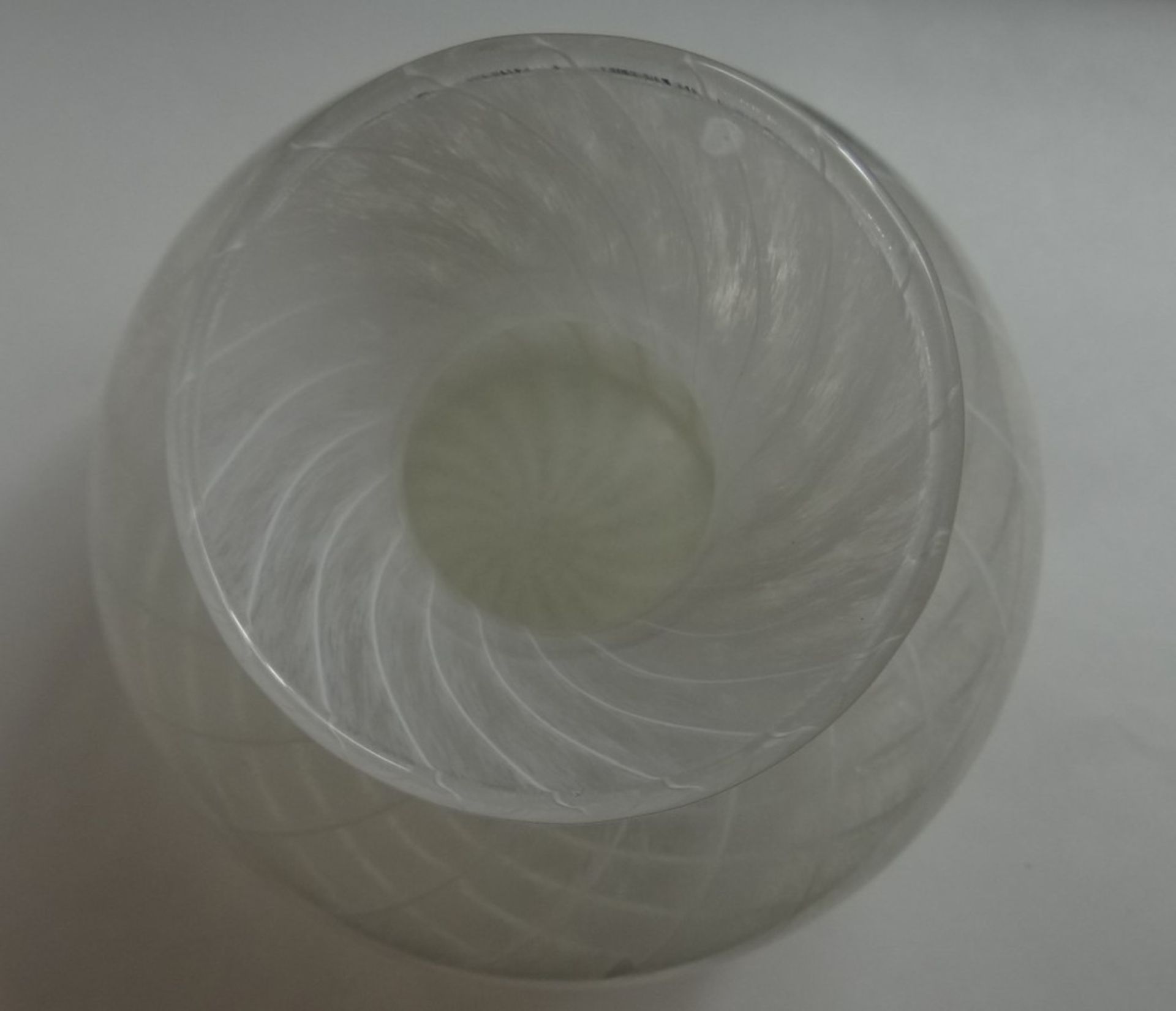 bauchige Kunstglasvase, H-24cm, D-23cm - Bild 4 aus 6
