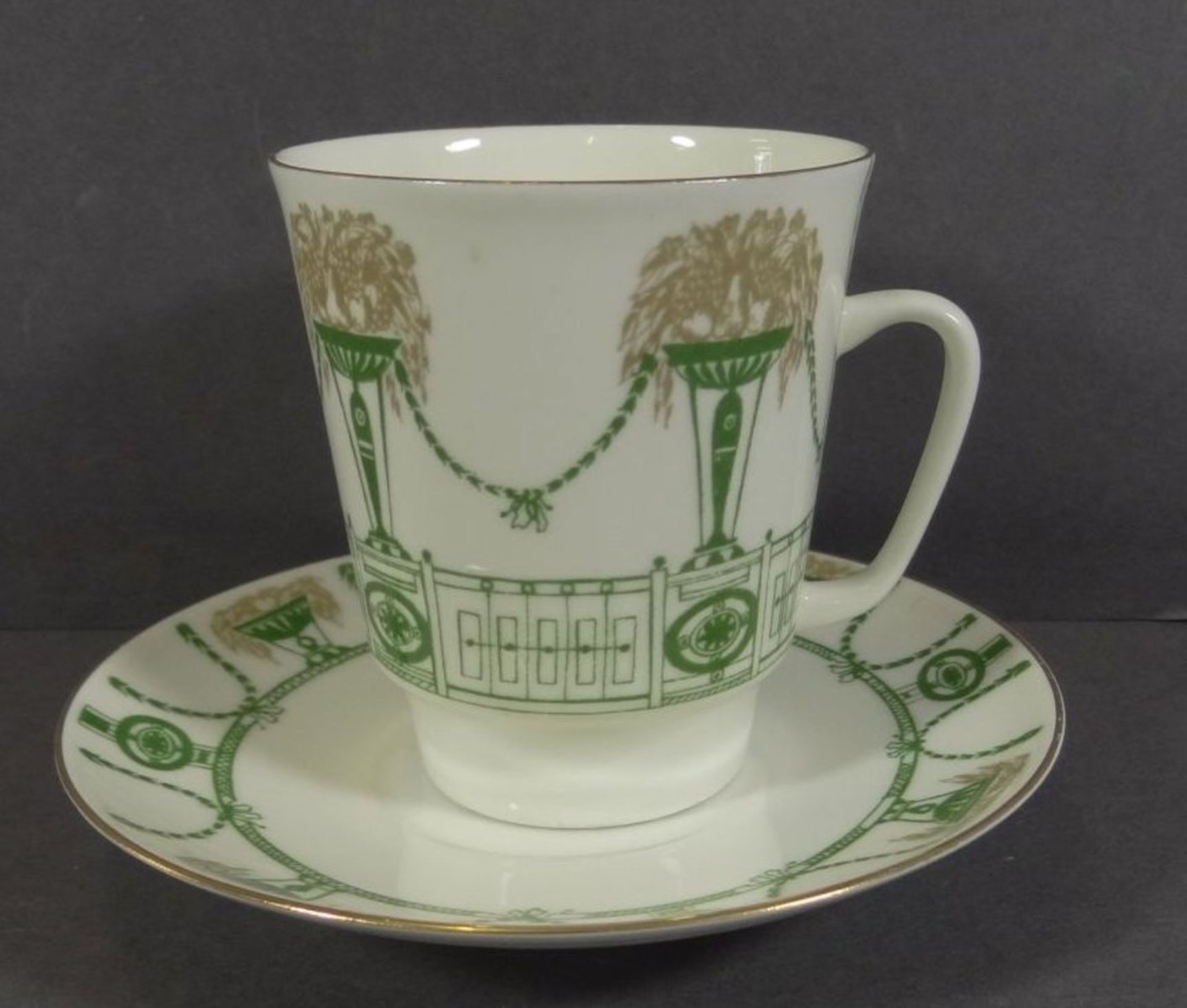 Jugendstil-Kaffeetasse "Lomonossov-St. Petersburg"