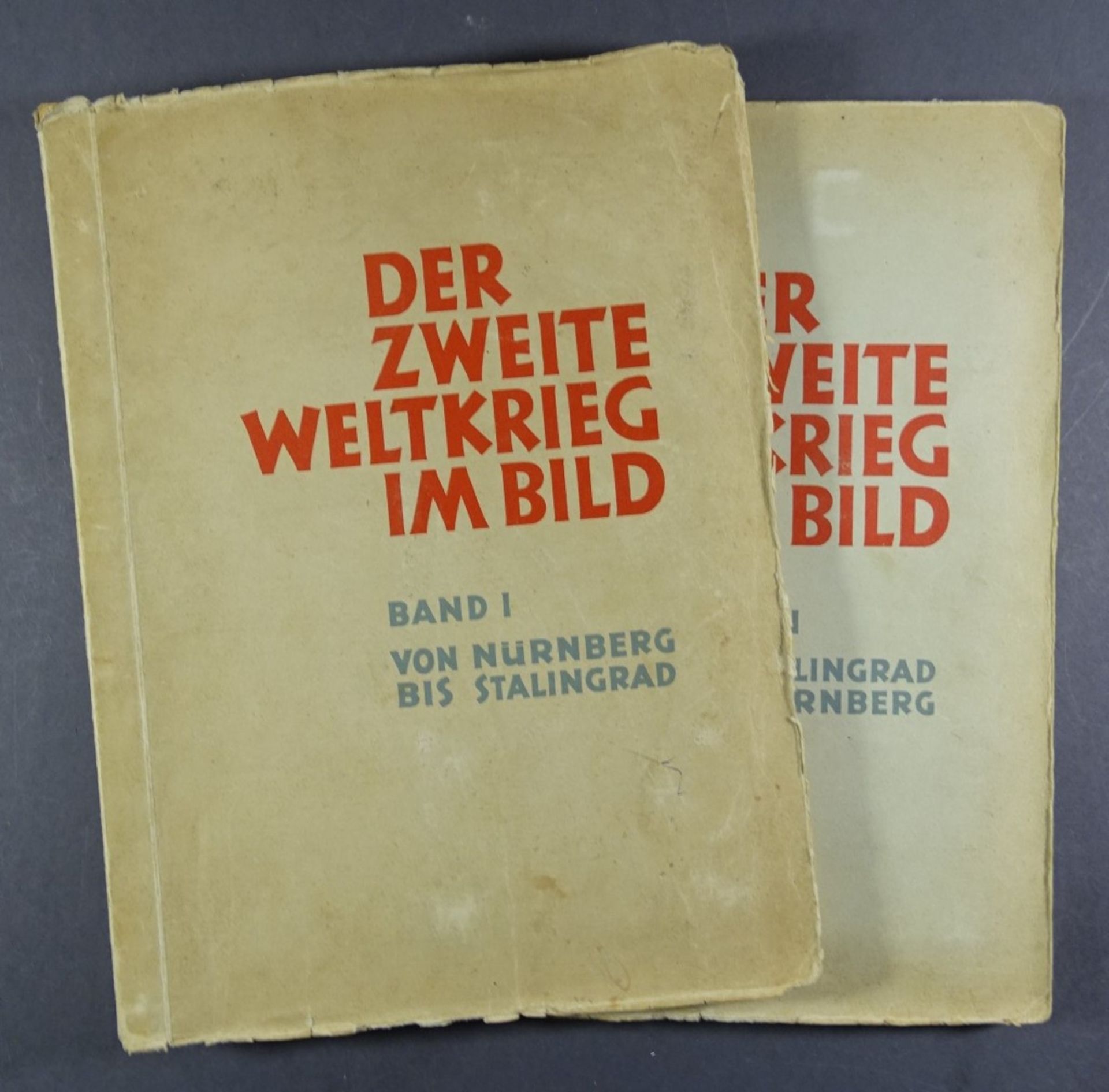 2 Sammelalben, Der Zweite Weltkrieg im Bild, Eilebrecht Cigaretten-Fabriken A.G., Baden-Baden,